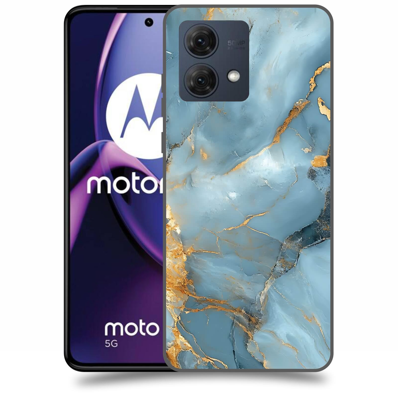 ACOVER Kryt na mobil Motorola Moto G84 5G - Ice Marble I