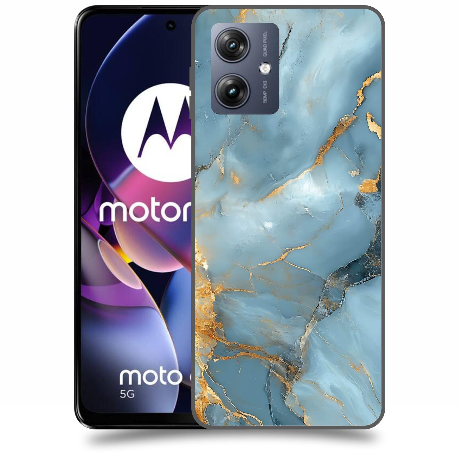 ACOVER Kryt na mobil Motorola Moto G54 5G - Ice Marble I