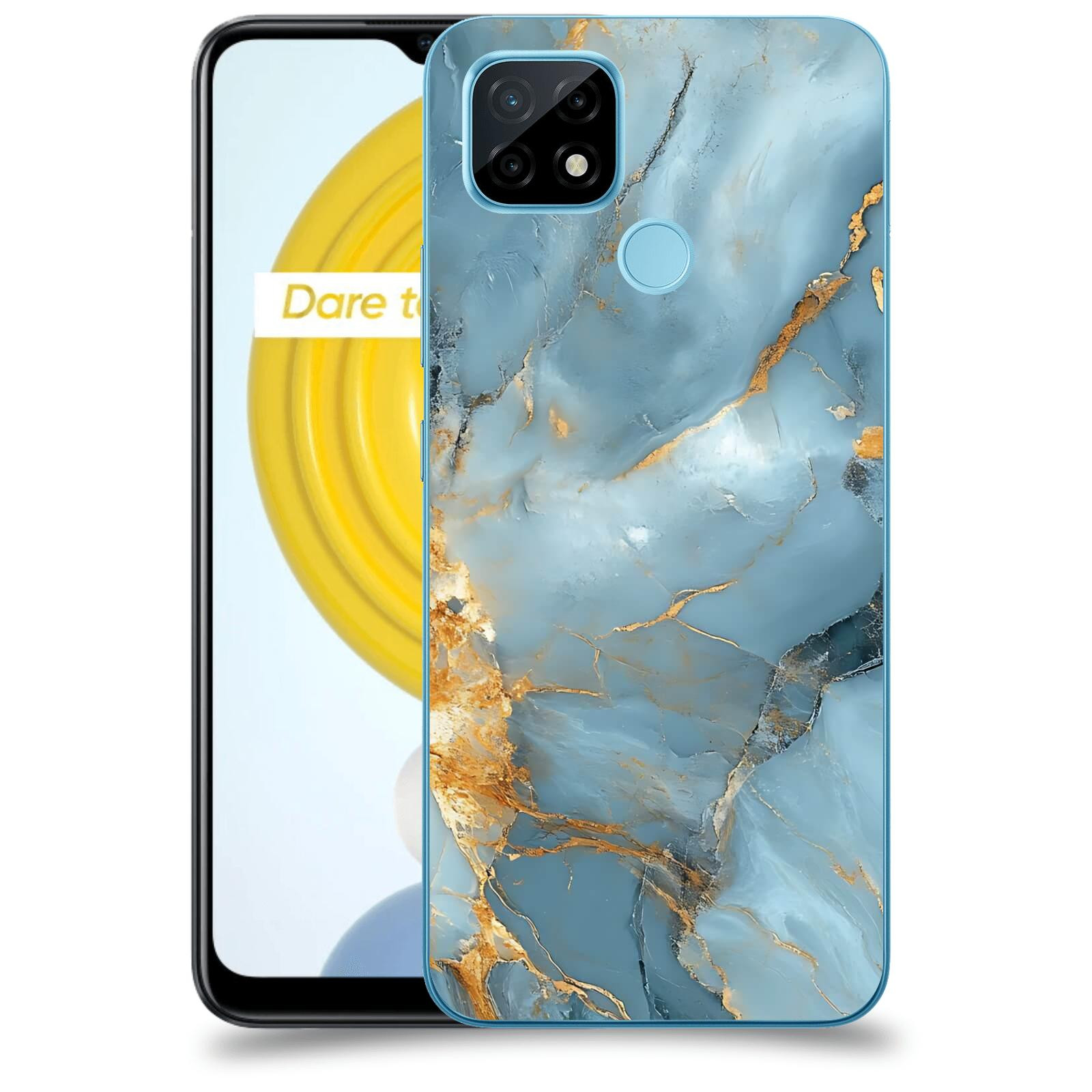 ACOVER Kryt na mobil Realme C21 - Ice Marble I
