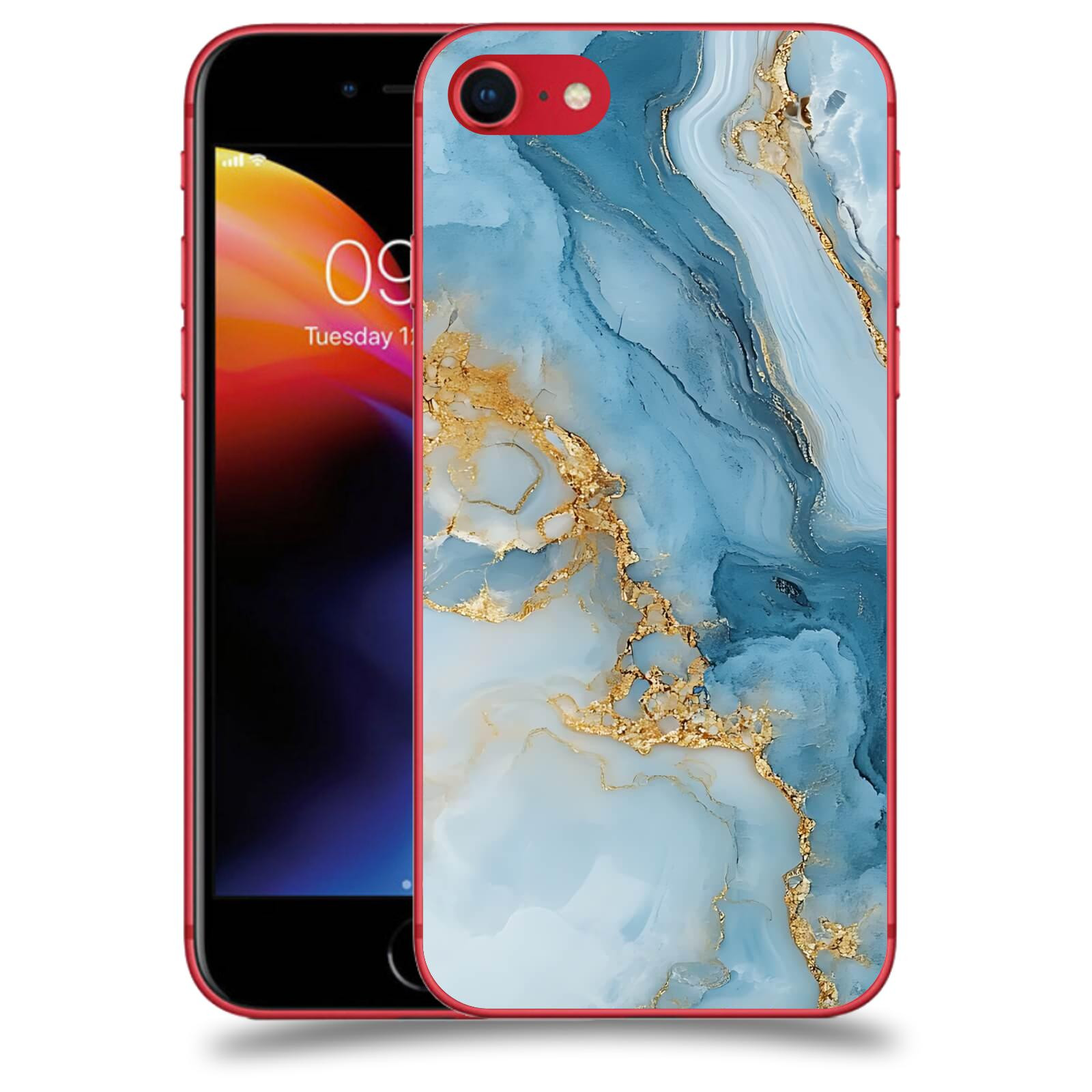 ACOVER Kryt na mobil Apple iPhone 8 - Ice Marble II
