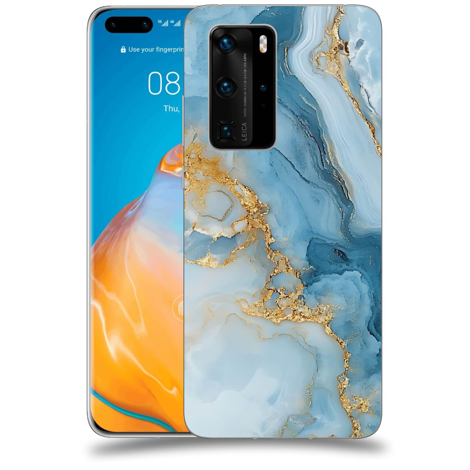 ACOVER Kryt na mobil Huawei P40 - Ice Marble II