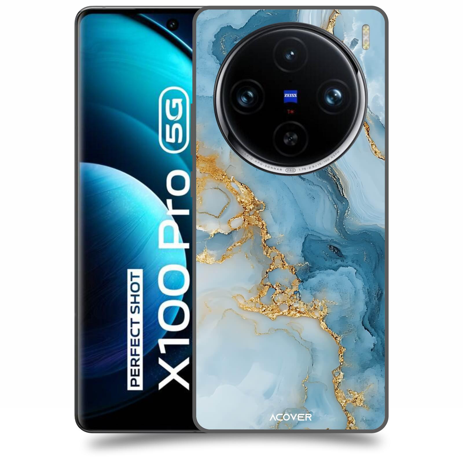 ACOVER Kryt na mobil Vivo X100 Pro - Ice Marble II
