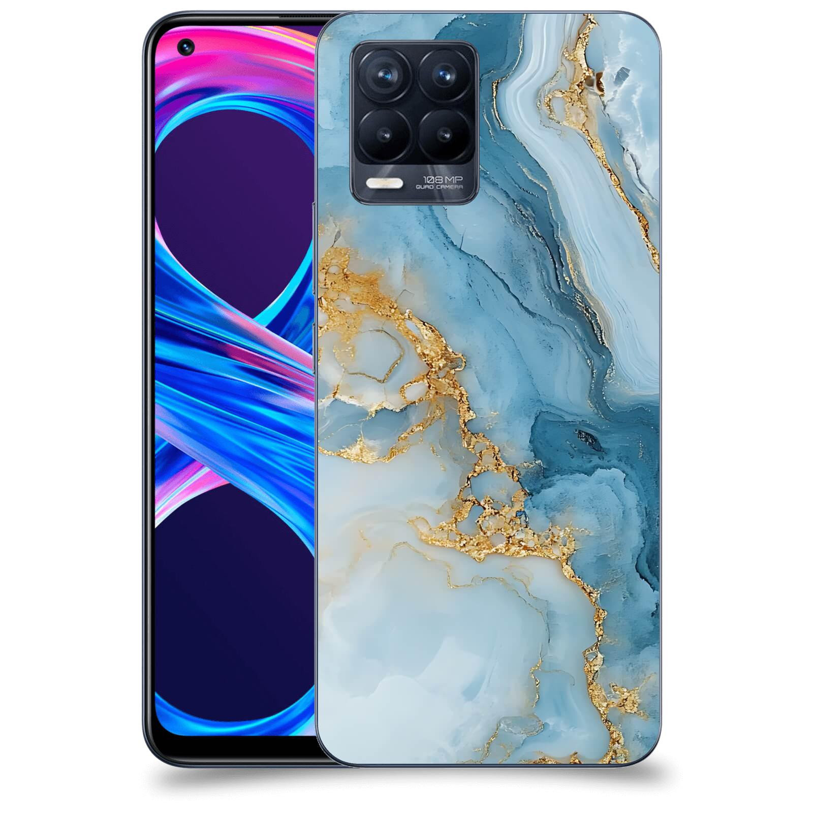 ACOVER Kryt na mobil Realme 8 Pro - Ice Marble II