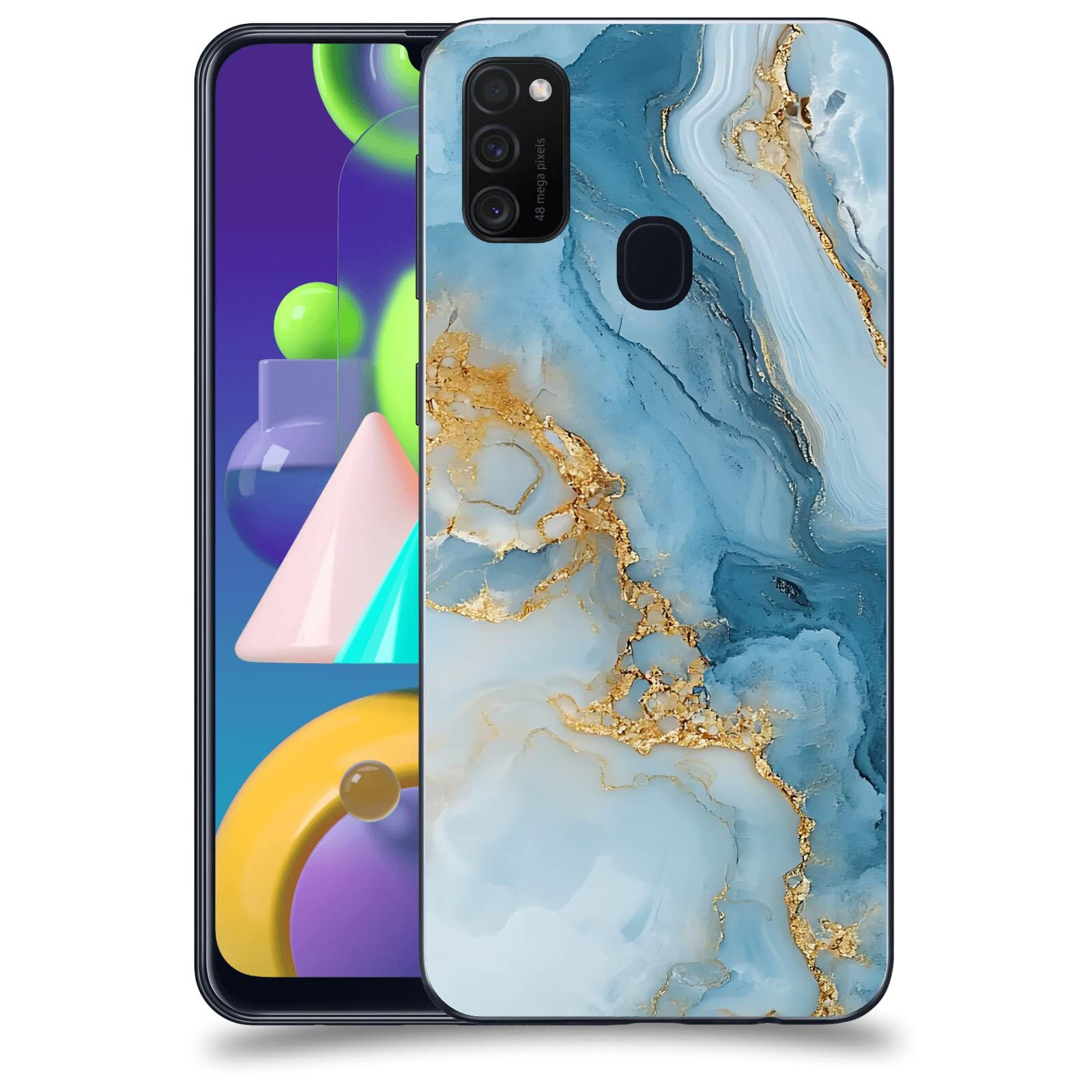 ACOVER Kryt na mobil Samsung Galaxy M21 M215F - Ice Marble II