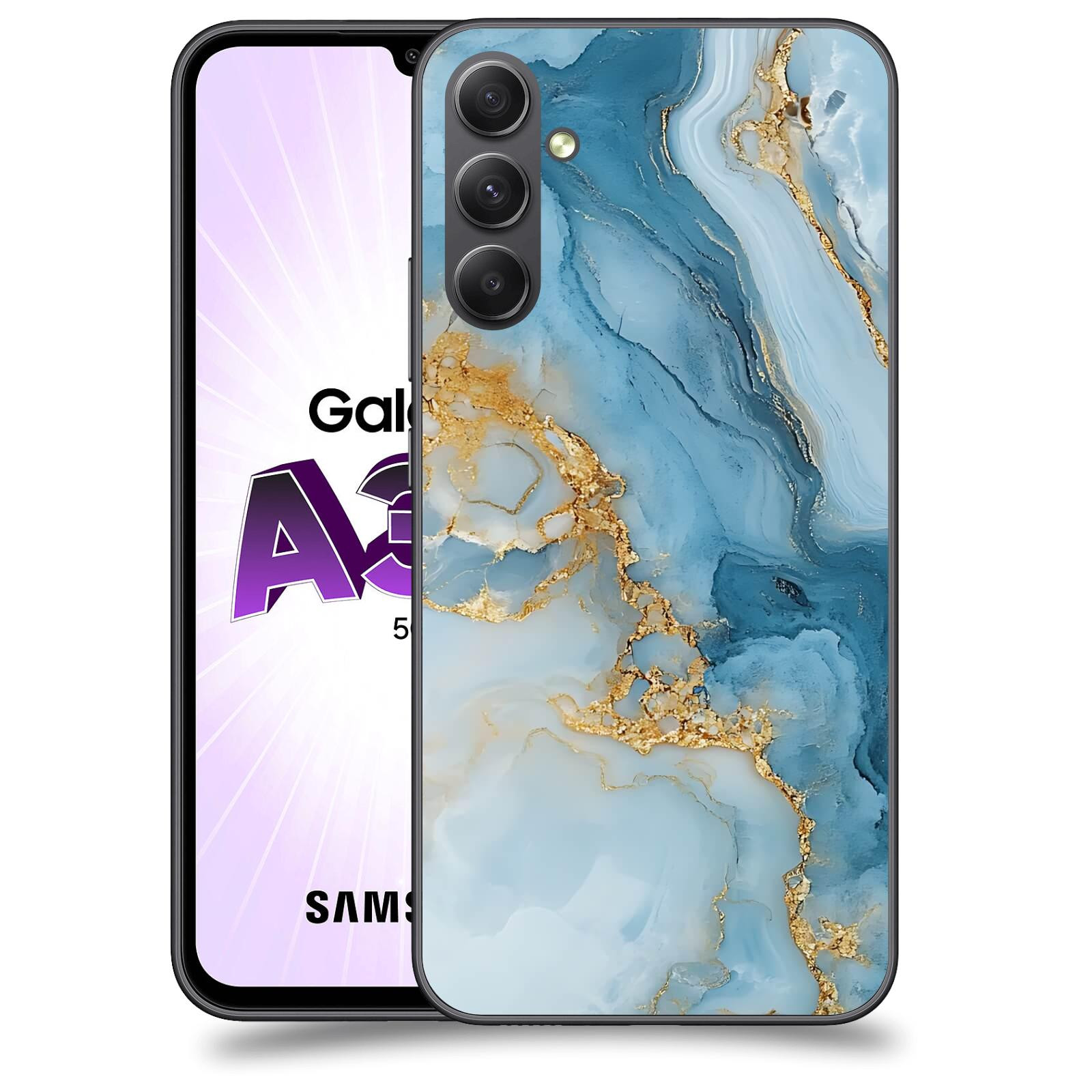 ACOVER Kryt na mobil Samsung Galaxy A34 - Ice Marble II