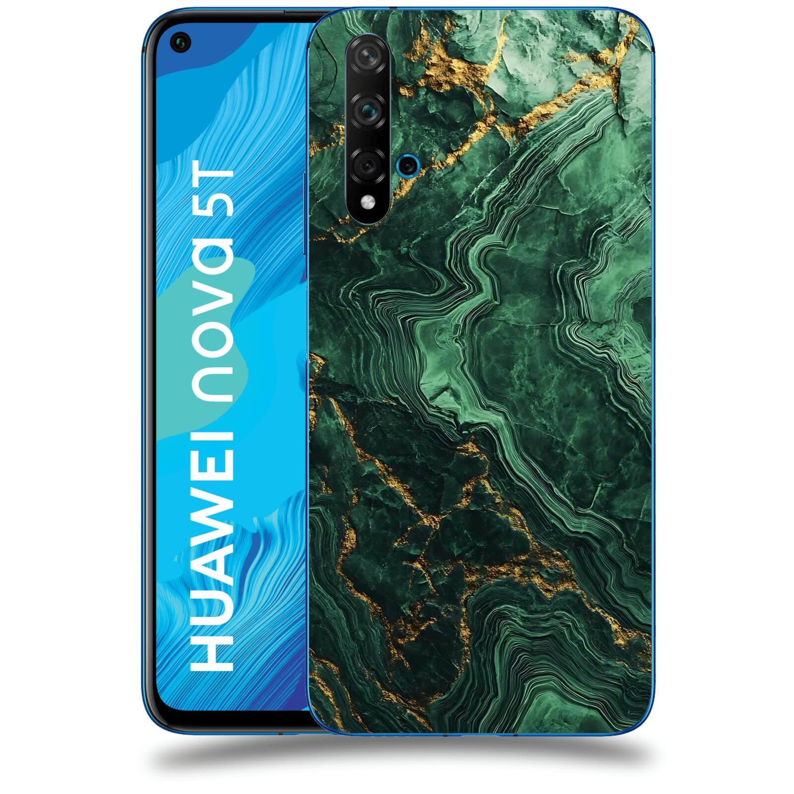 ACOVER Kryt na mobil Huawei Nova 5T - Golden Moss I