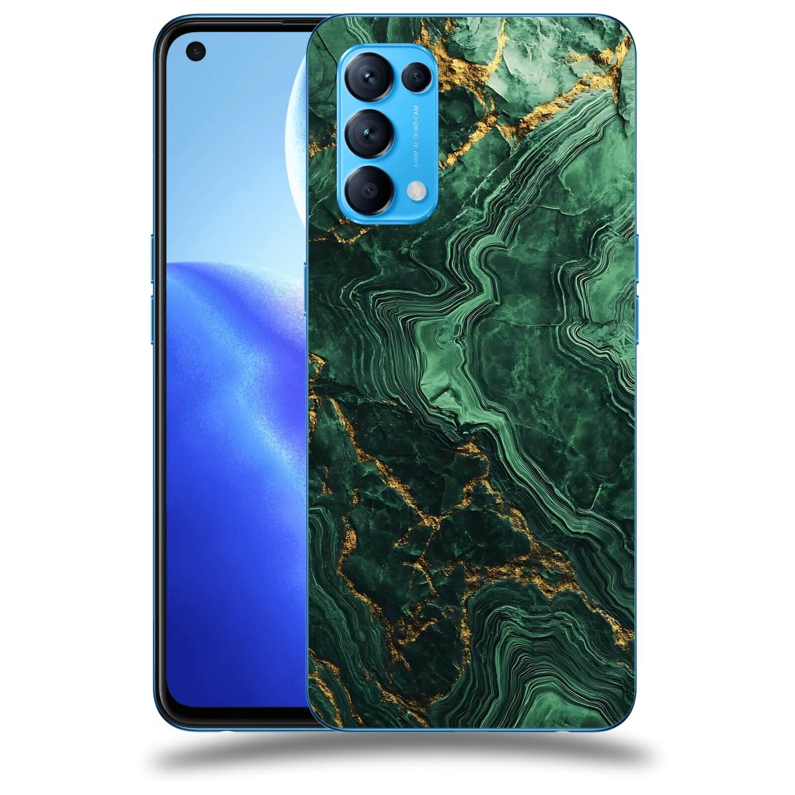 ACOVER Kryt na mobil OPPO Reno 5 5G - Golden Moss I