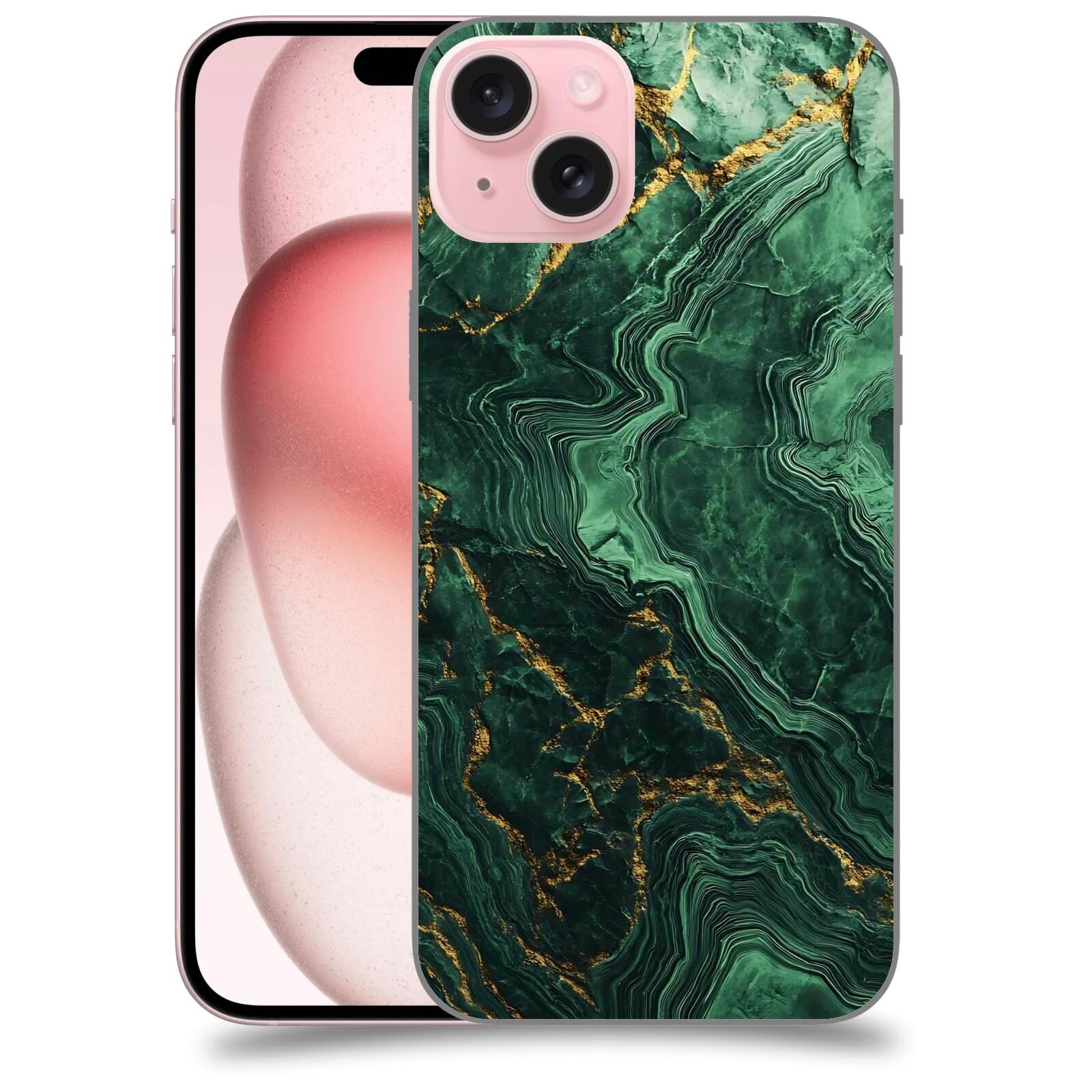 ACOVER Kryt na mobil Apple iPhone 15 plus - Golden Moss I