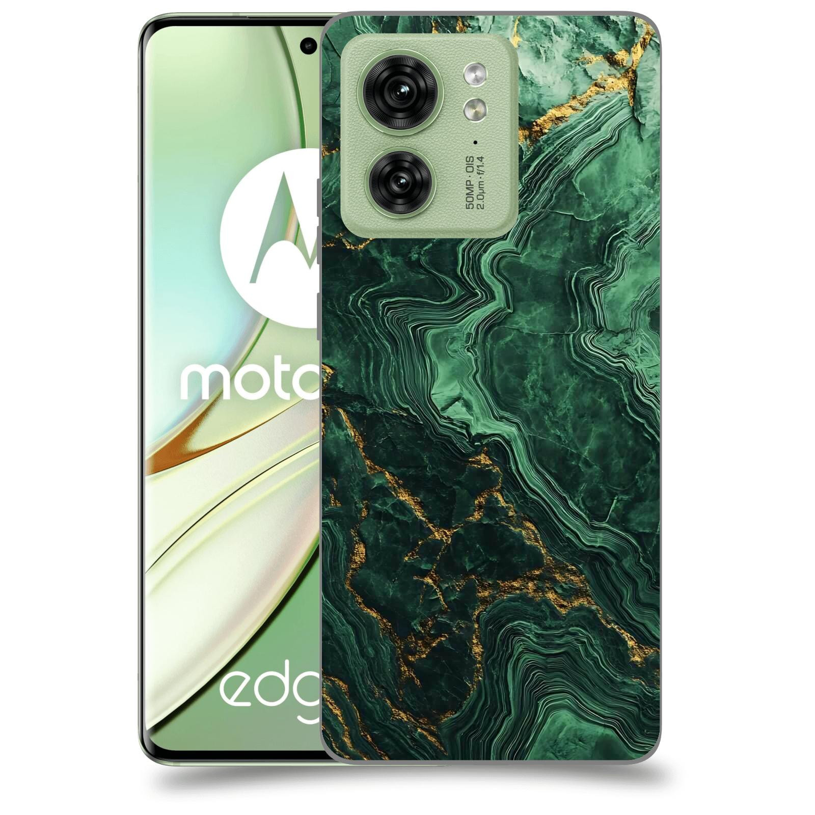ACOVER Kryt na mobil Motorola EDGE 40 5G - Golden Moss I