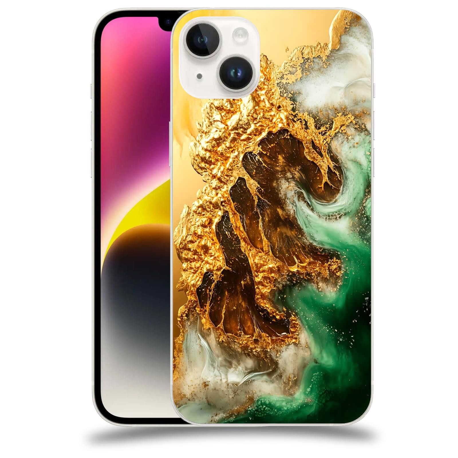 ACOVER Kryt na mobil Apple iPhone 14 Plus - Golden Moss II