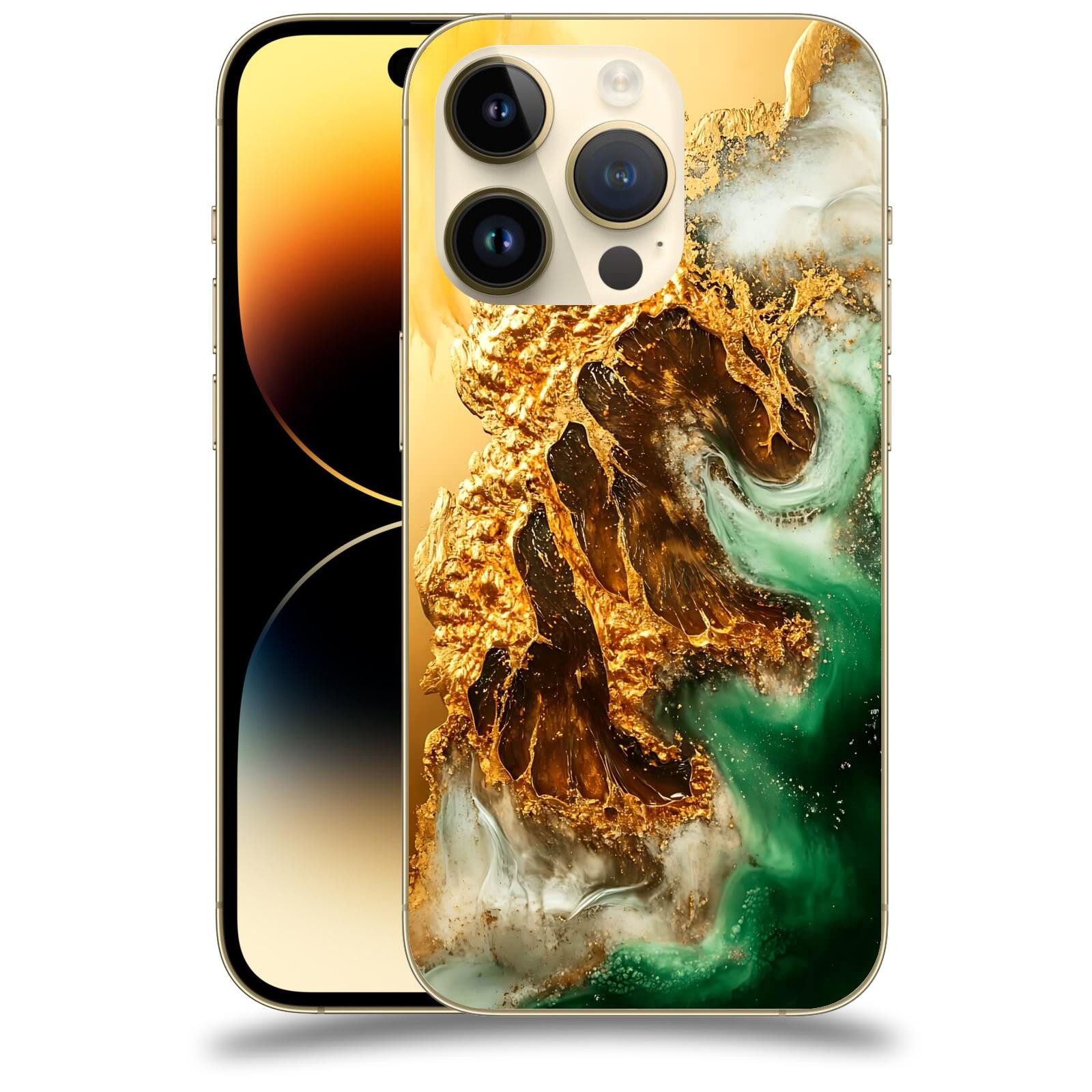 ACOVER Kryt na mobil Apple iPhone 14 Pro - Golden Moss II