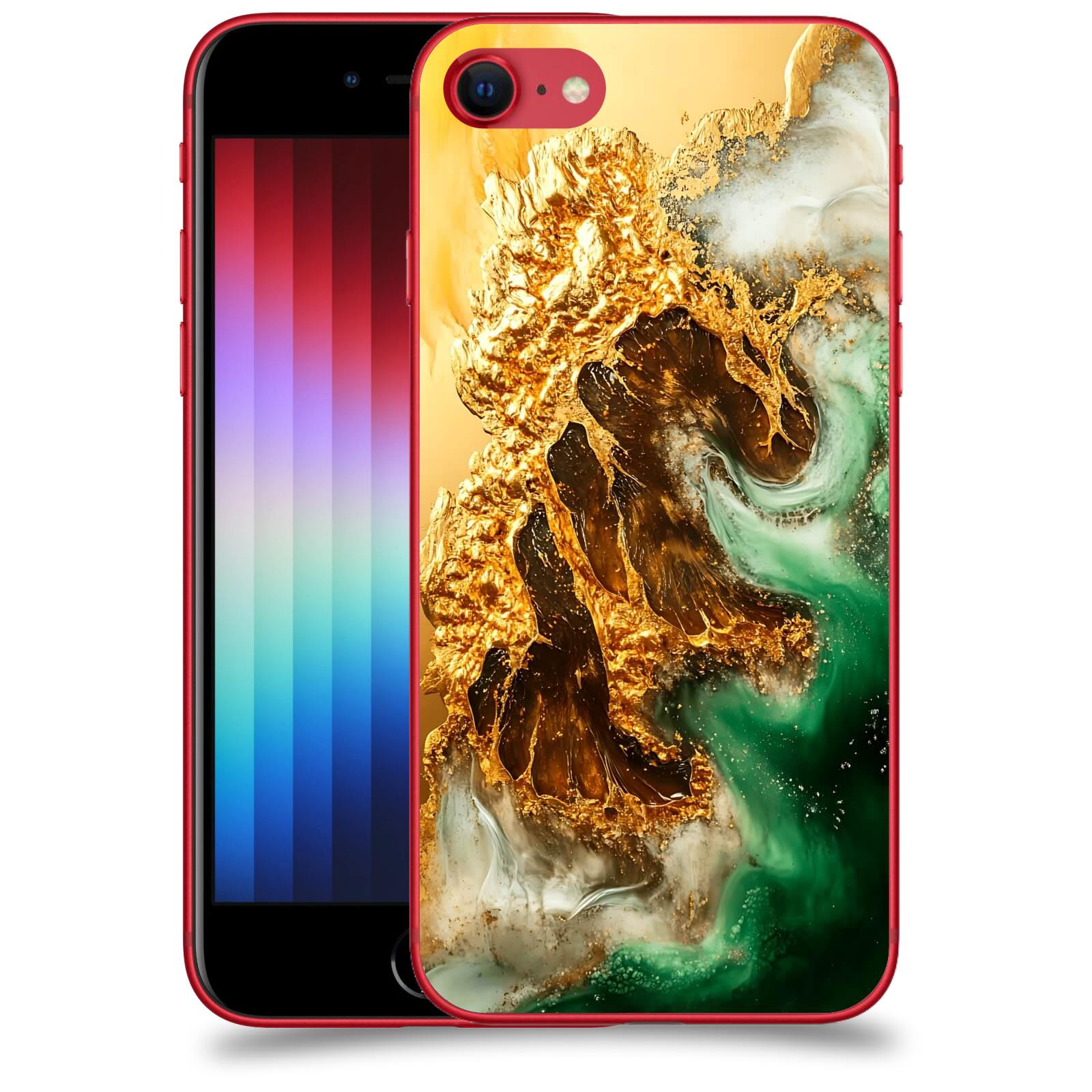 ACOVER Kryt na mobil Apple iPhone SE 2022 - Golden Moss II
