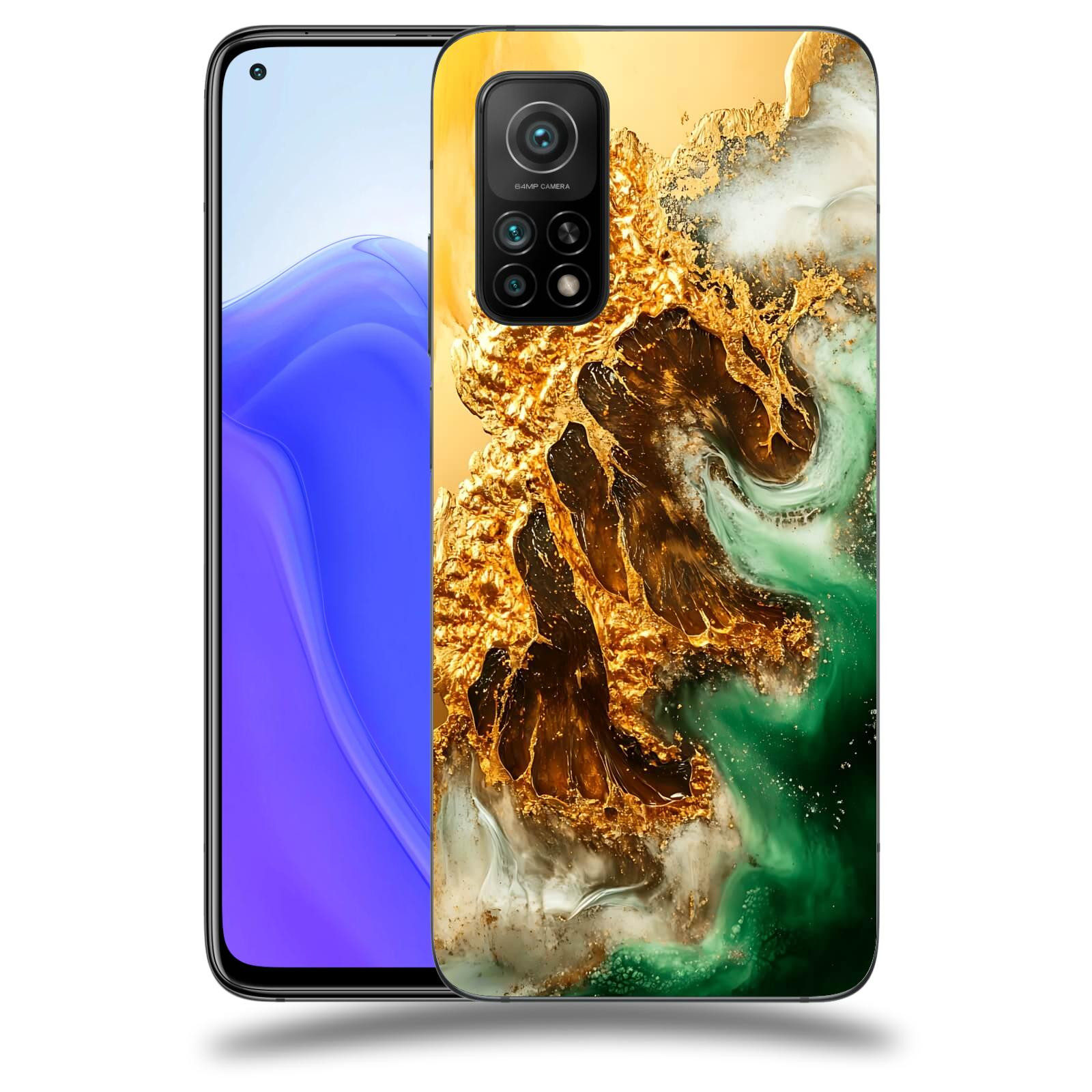 ACOVER Kryt na mobil Xiaomi Mi 10T - Golden Moss II