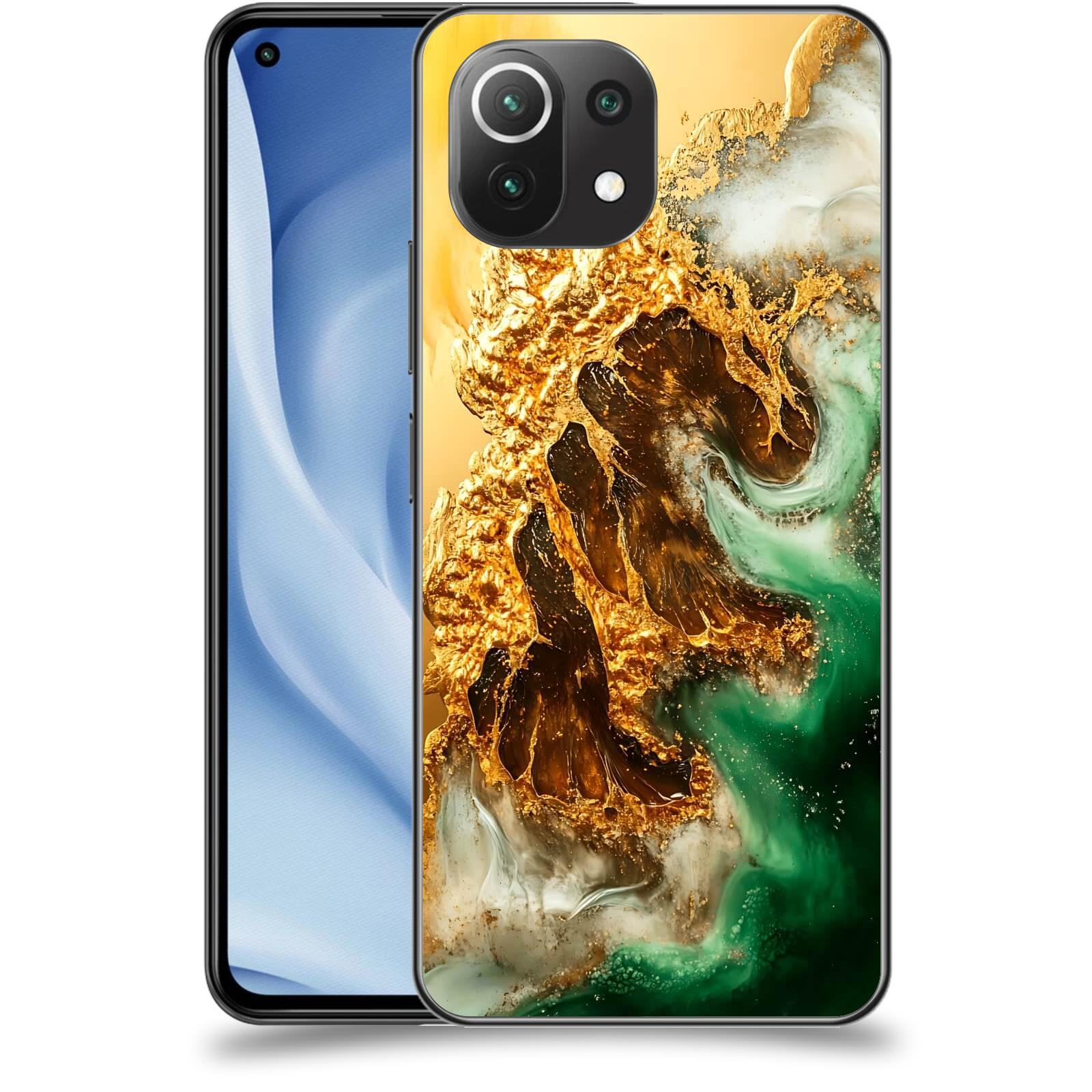 ACOVER Kryt na mobil Xiaomi Mi 11 Lite - Golden Moss II
