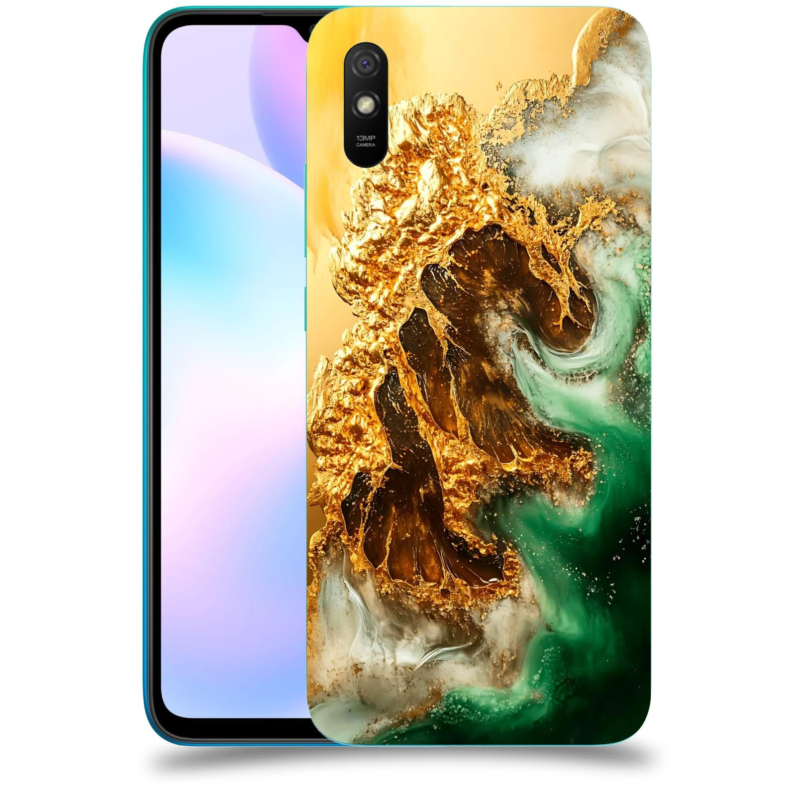 ACOVER Kryt na mobil Xiaomi Redmi 9AT - Golden Moss II
