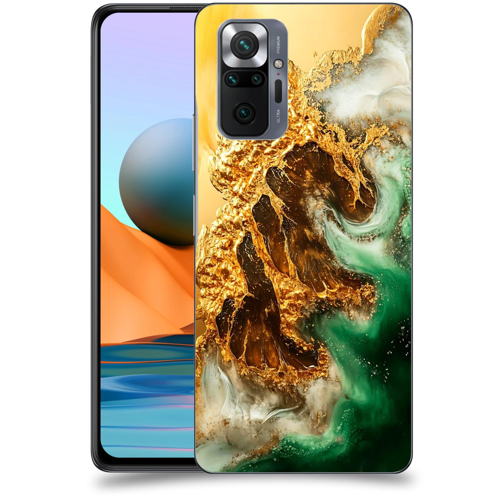 ACOVER Kryt na mobil Xiaomi Redmi Note 10 Pro - Golden Moss II
