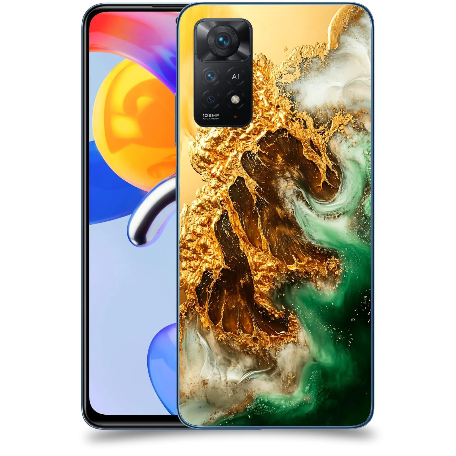 ACOVER Kryt na mobil Xiaomi Redmi Note 11 Pro 5G - Golden Moss II