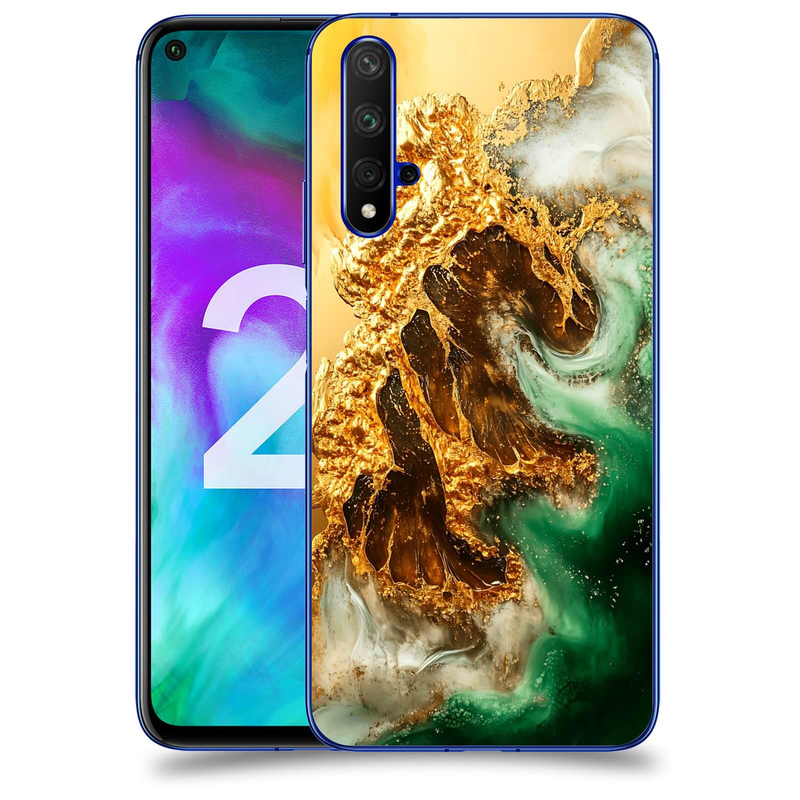 ACOVER Kryt na mobil Honor 20 - Golden Moss II