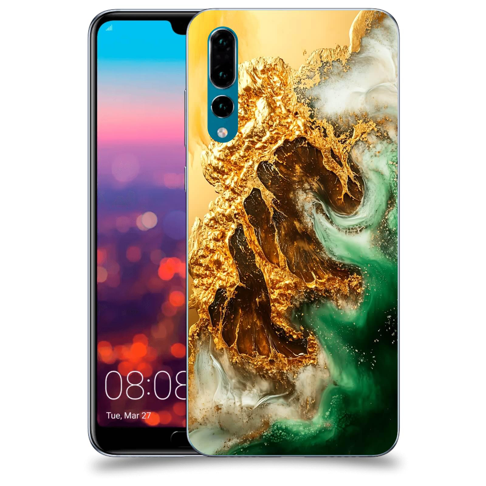 ACOVER Kryt na mobil Huawei P20 Pro - Golden Moss II