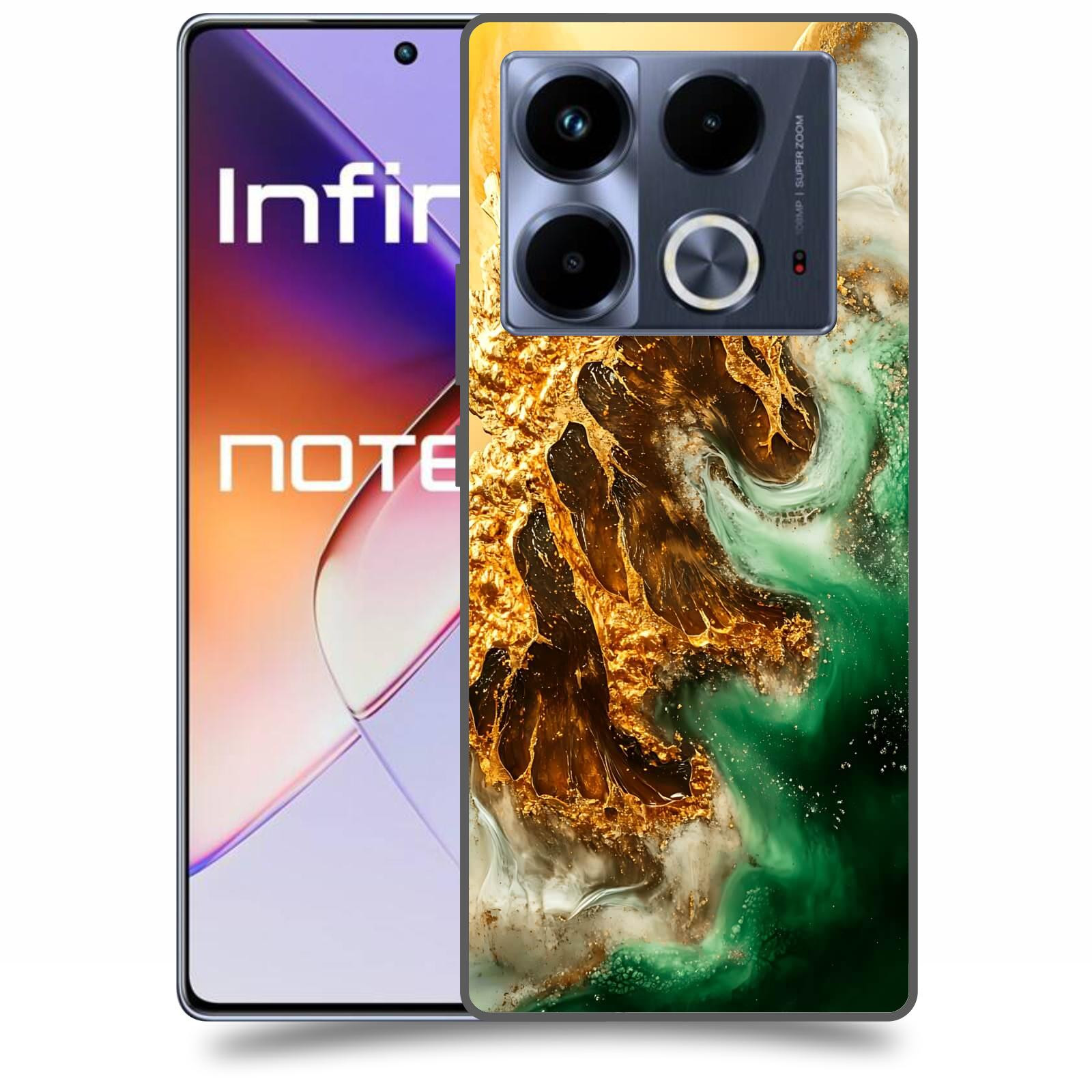 ACOVER Kryt na mobil Infinix Note 40 - Golden Moss II