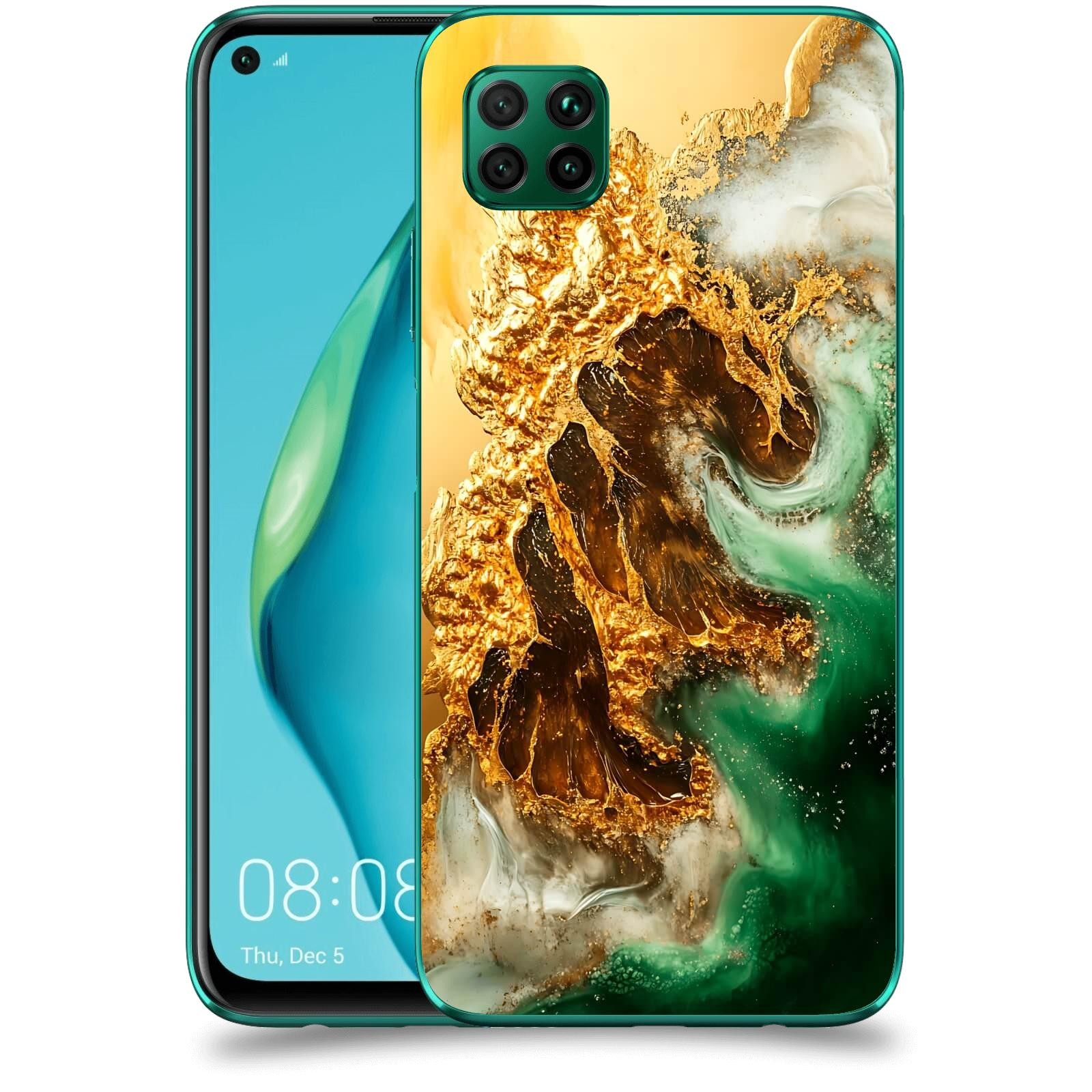 ACOVER Kryt na mobil Huawei P40 Lite - Golden Moss II