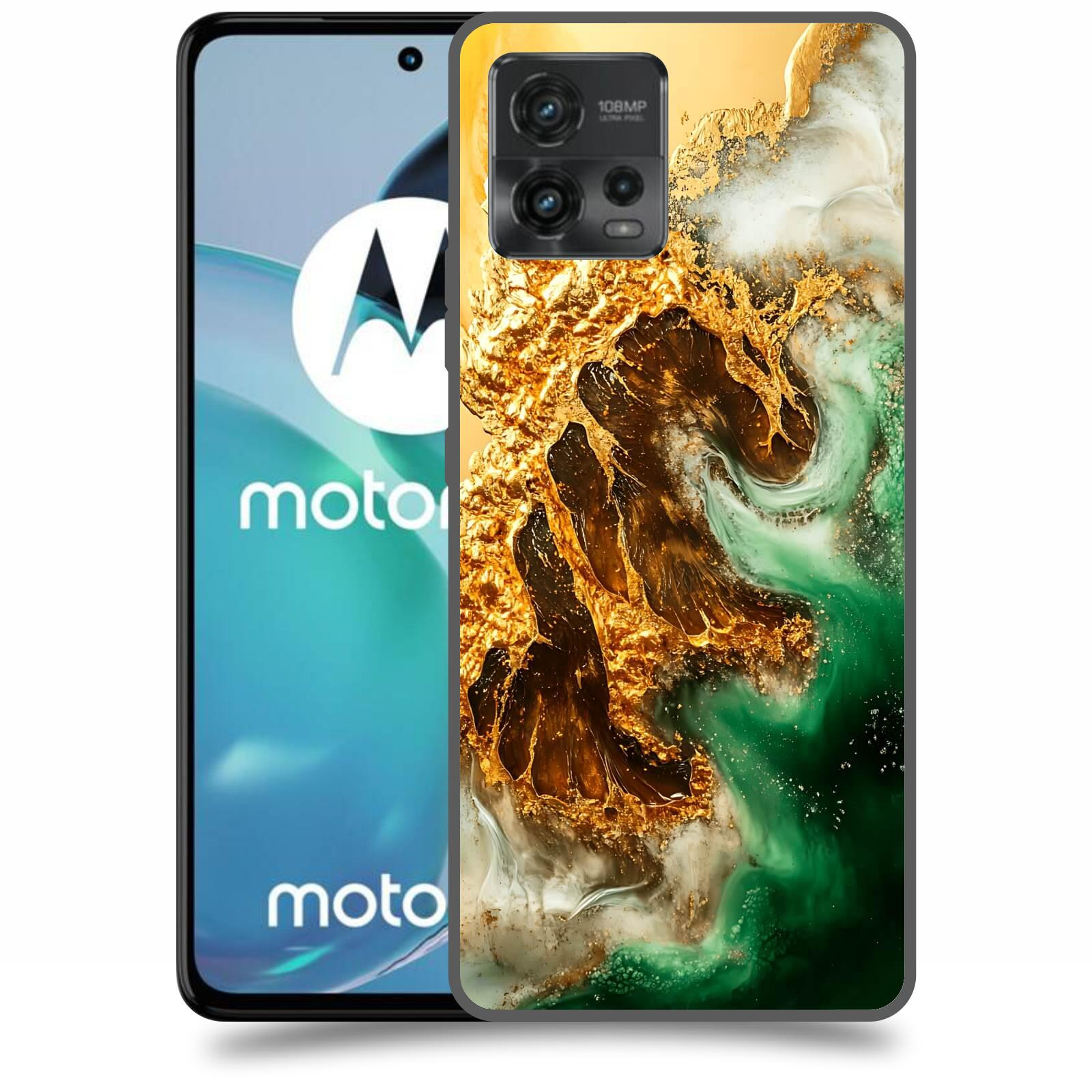 ACOVER Kryt na mobil Motorola Moto G72 - Golden Moss II