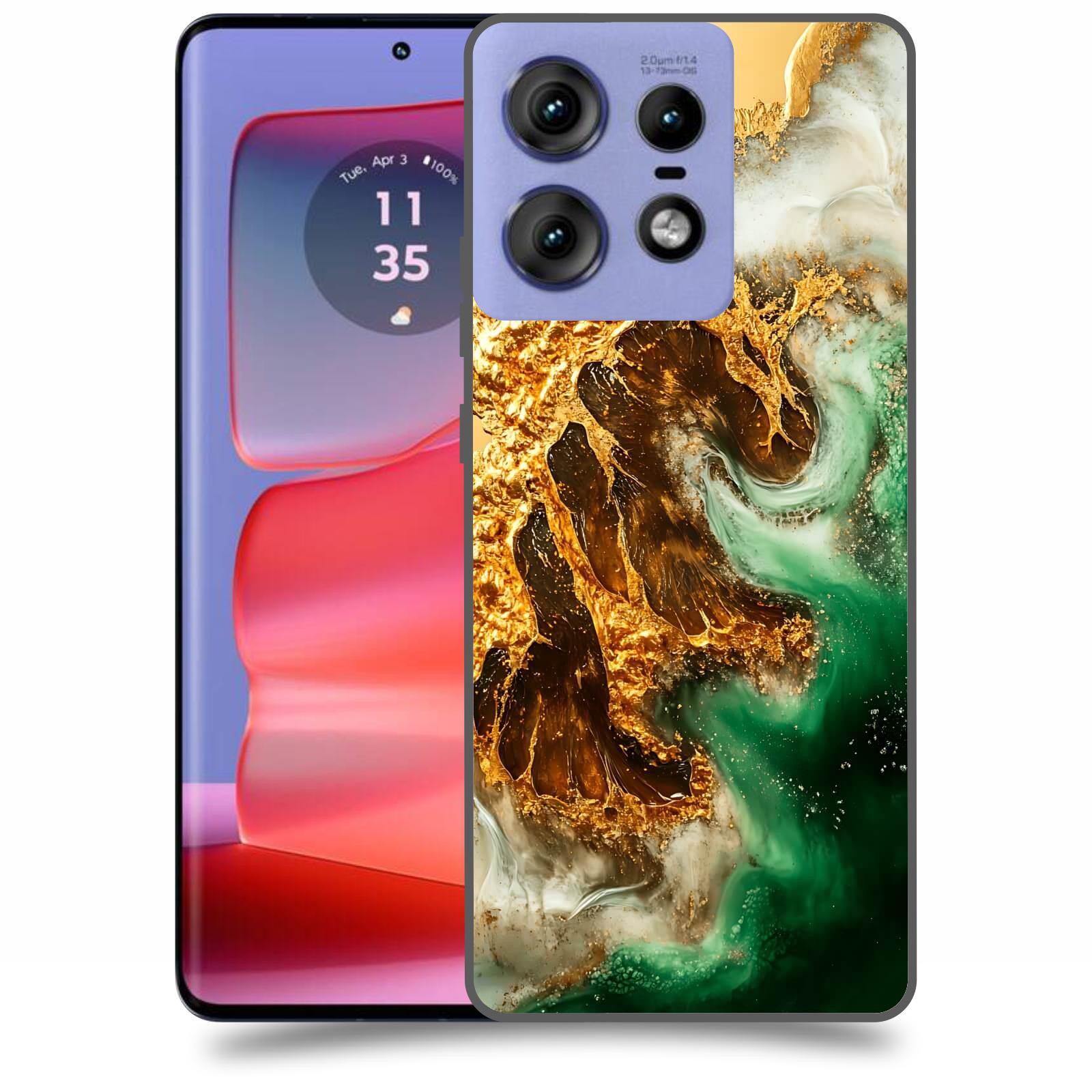 ACOVER Kryt na mobil Motorola Edge 50 Pro - Golden Moss II