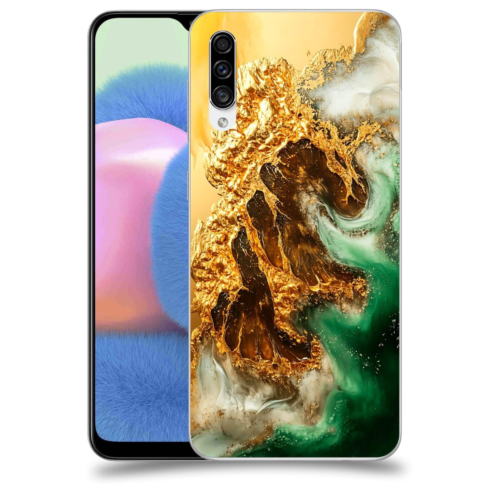ACOVER Kryt na mobil Samsung Galaxy A30s A307F - Golden Moss II