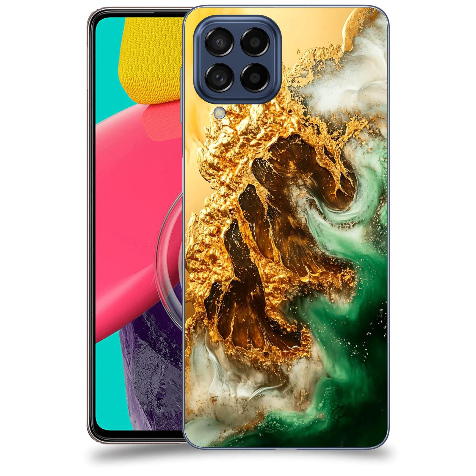 ACOVER Kryt na mobil Samsung Galaxy M53 5G - Golden Moss II