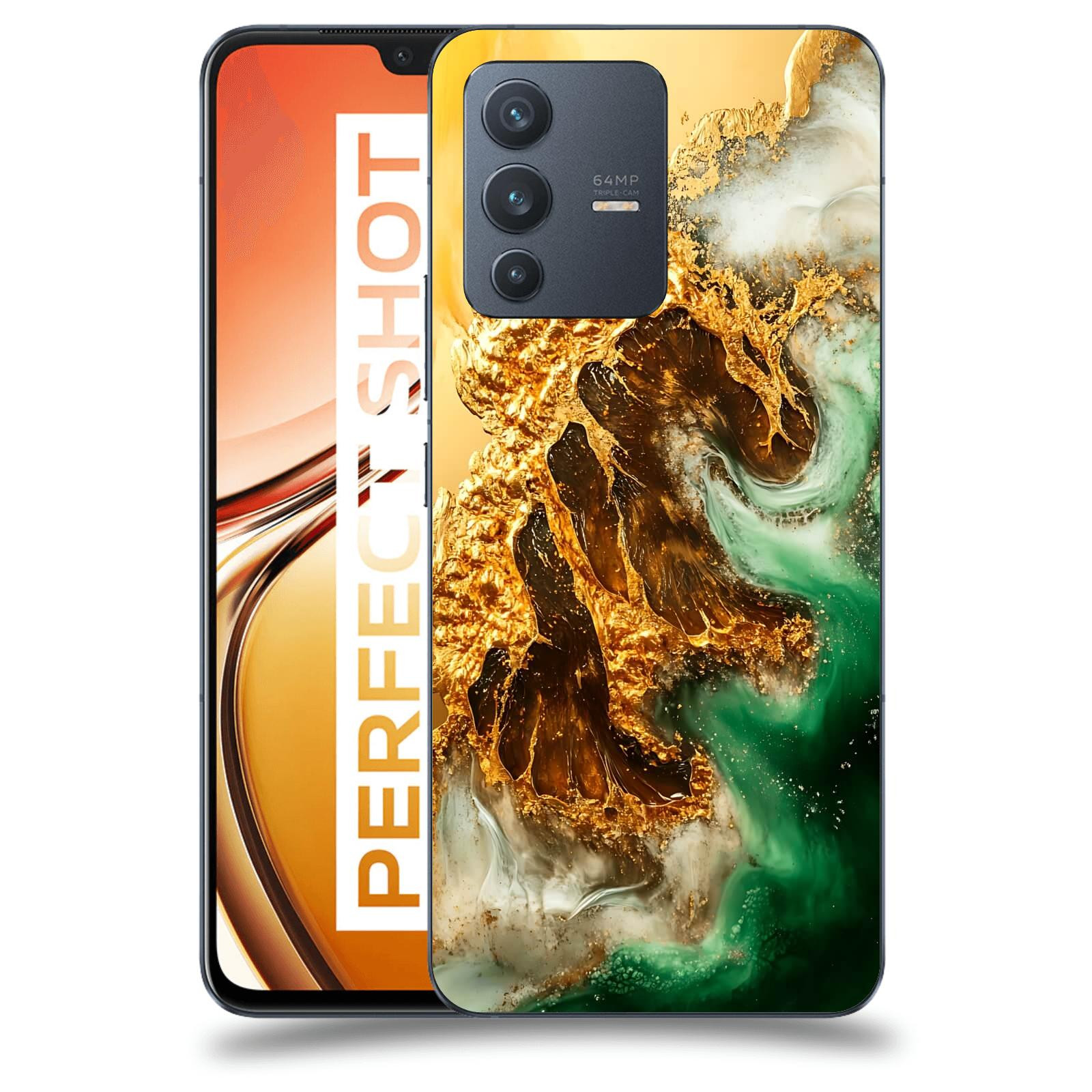 ACOVER Kryt na mobil Vivo V23 5G - Golden Moss II