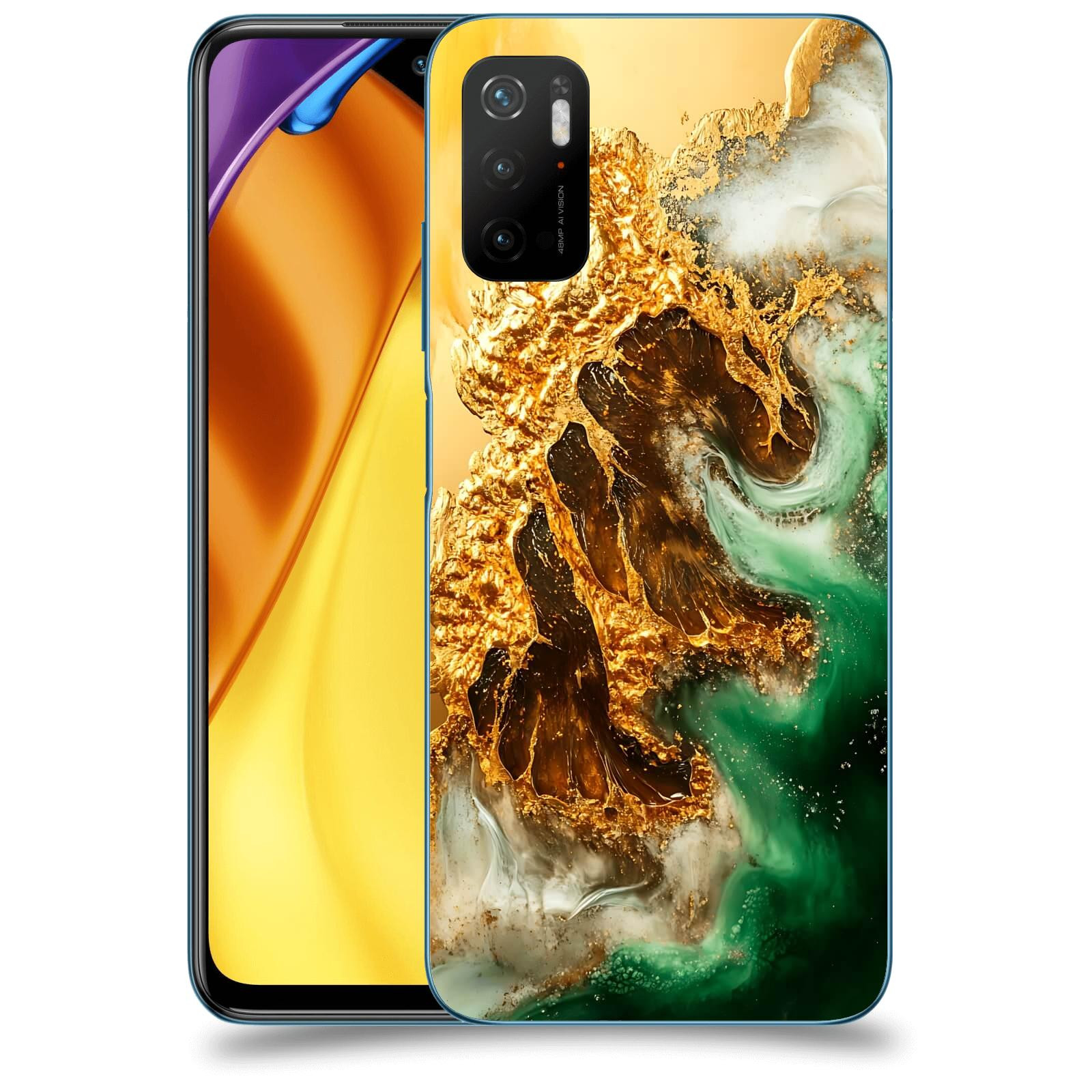 ACOVER Kryt na mobil Xiaomi Poco M3 Pro 5G - Golden Moss II