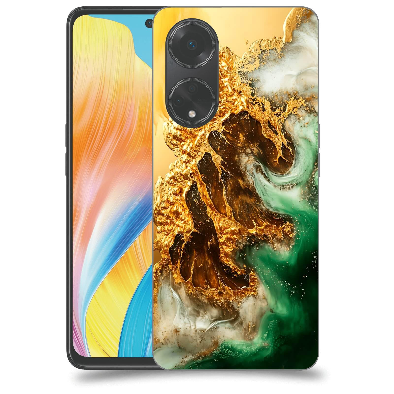 ACOVER Kryt na mobil OPPO A98 5G - Golden Moss II