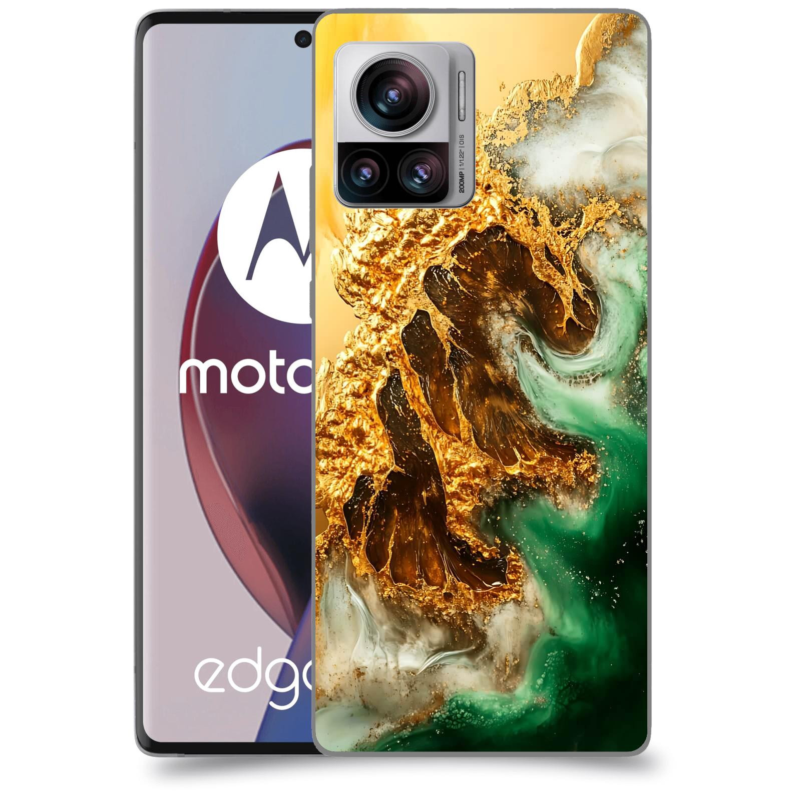 ACOVER Kryt na mobil Motorola Edge 30 Ultra - Golden Moss II