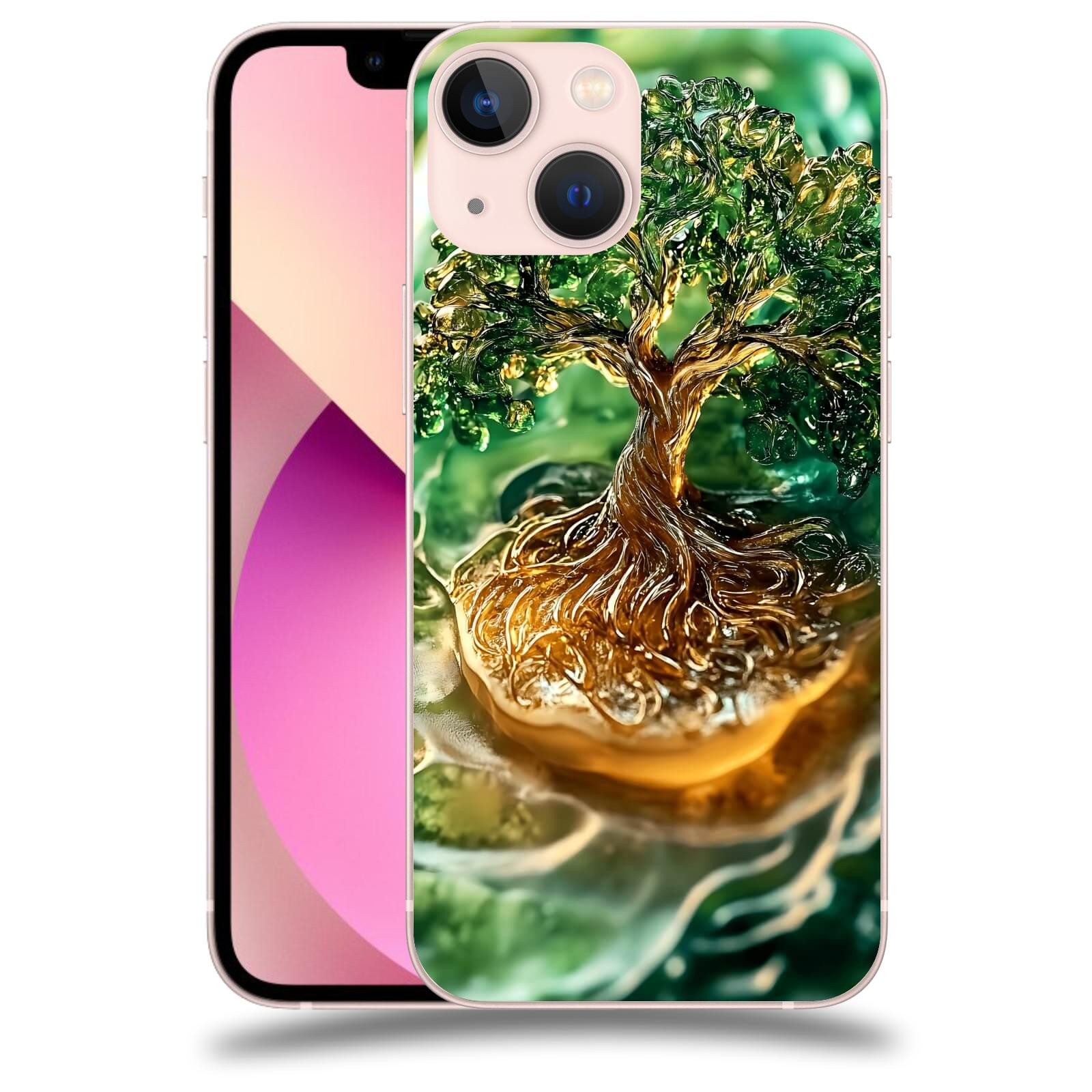 ACOVER Kryt na mobil Apple iPhone 13 mini - Golden Moss III