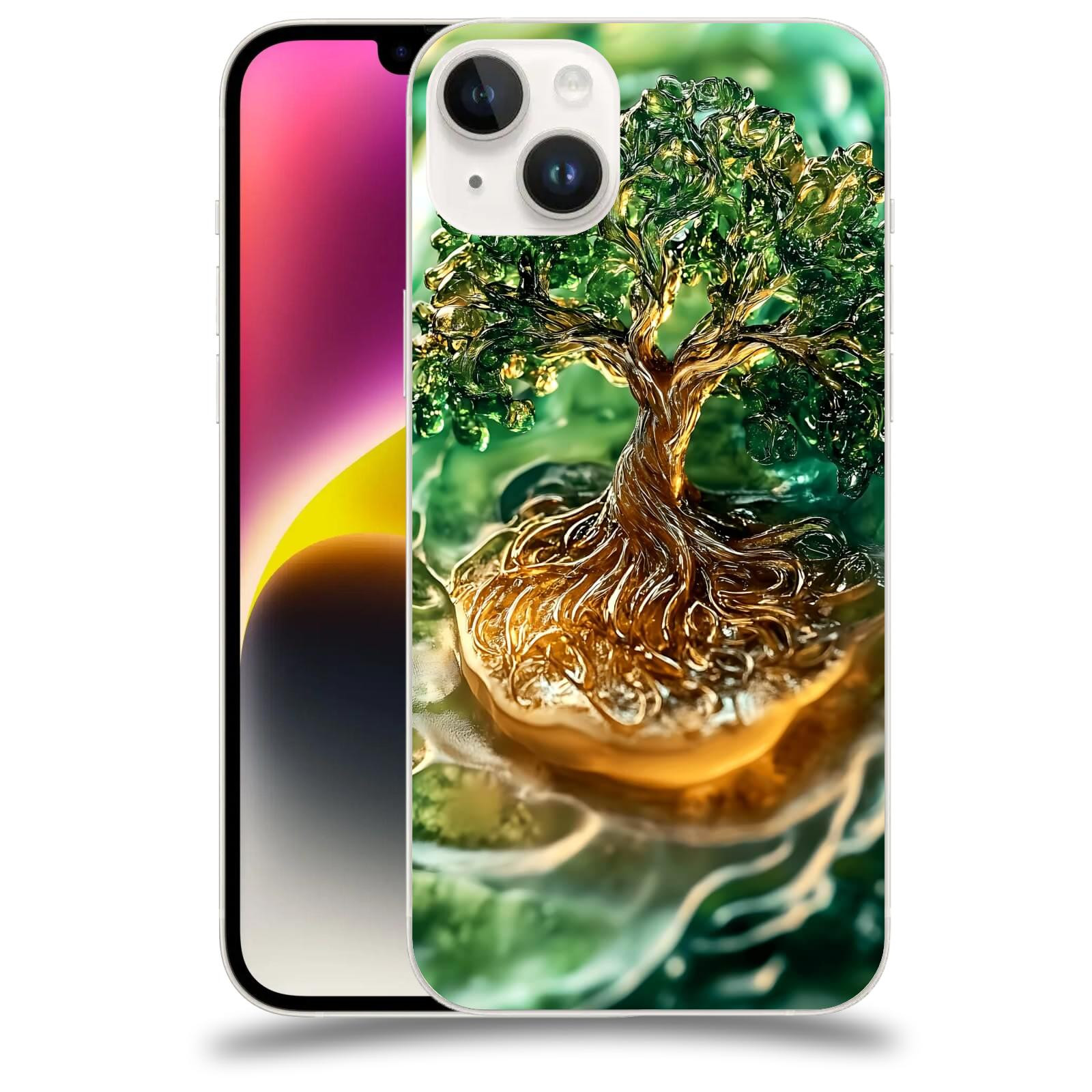 ACOVER Kryt na mobil Apple iPhone 14 Plus - Golden Moss III