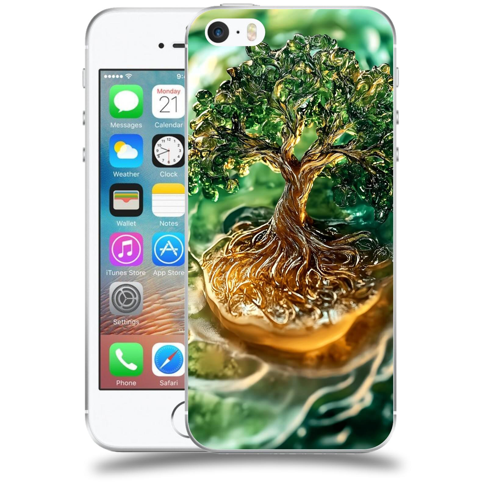 ACOVER Kryt na mobil Apple iPhone 5/5S/SE - Golden Moss III