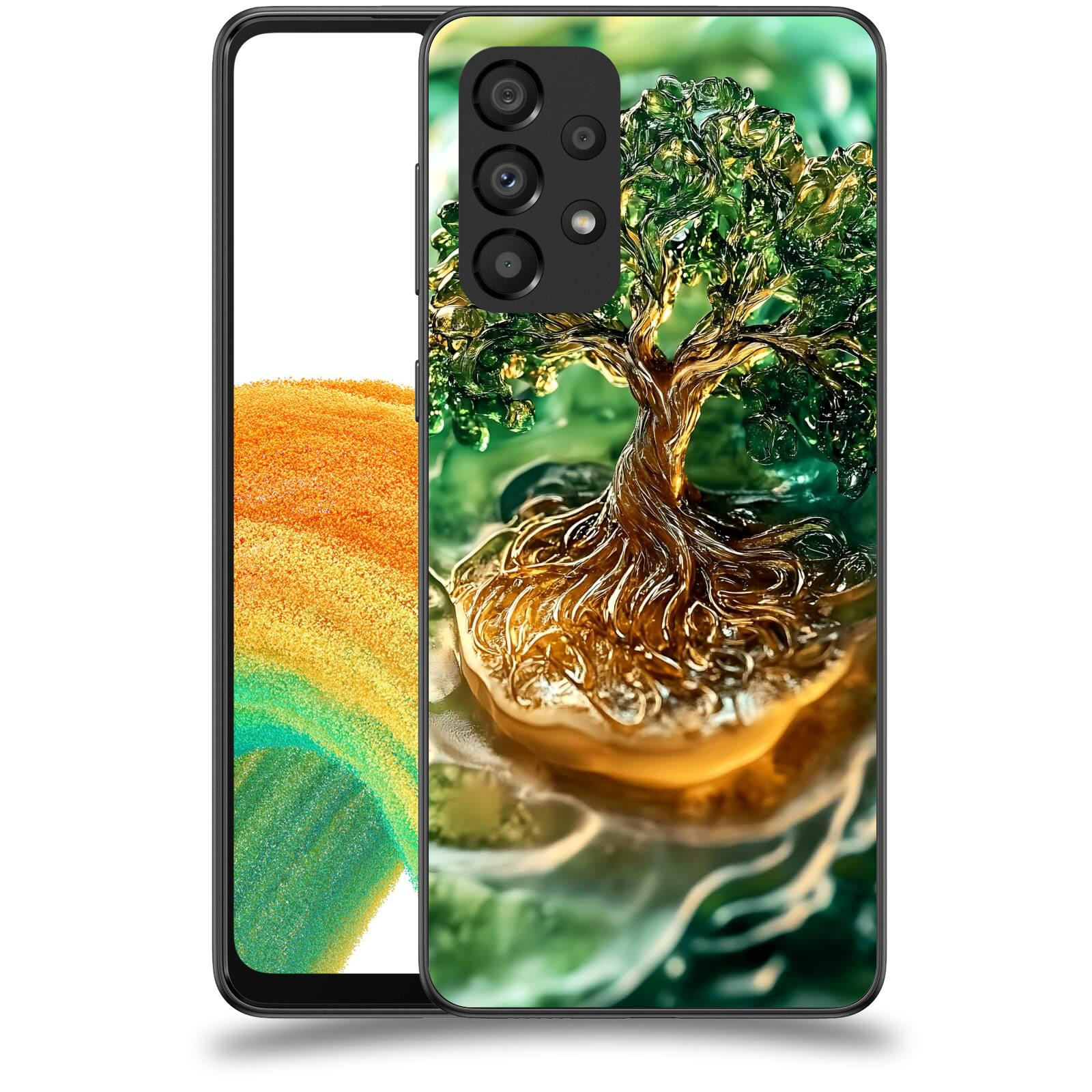 ACOVER Kryt na mobil Samsung Galaxy A33 5G A336 - Golden Moss III