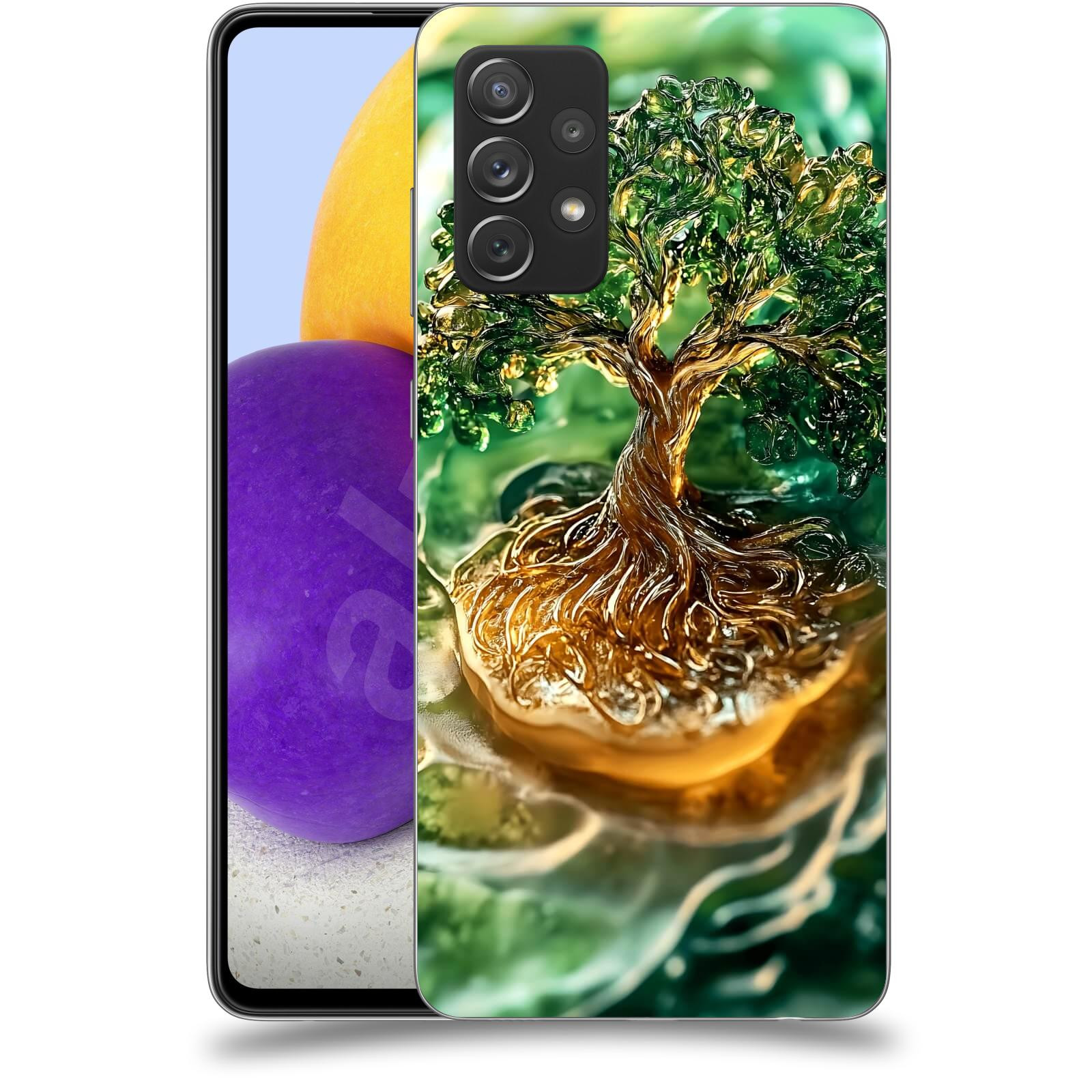 ACOVER Kryt na mobil Samsung Galaxy A72 A725F - Golden Moss III