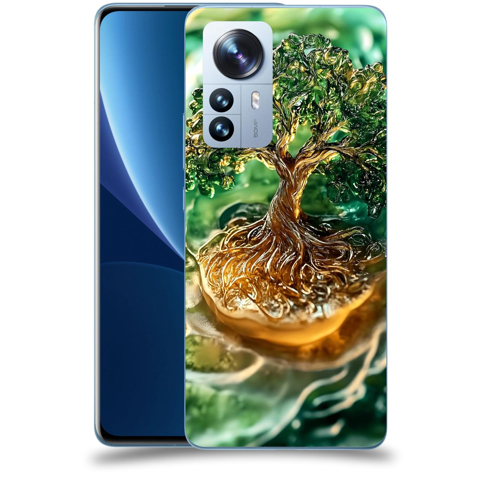 ACOVER Kryt na mobil Xiaomi 12 Pro - Golden Moss III