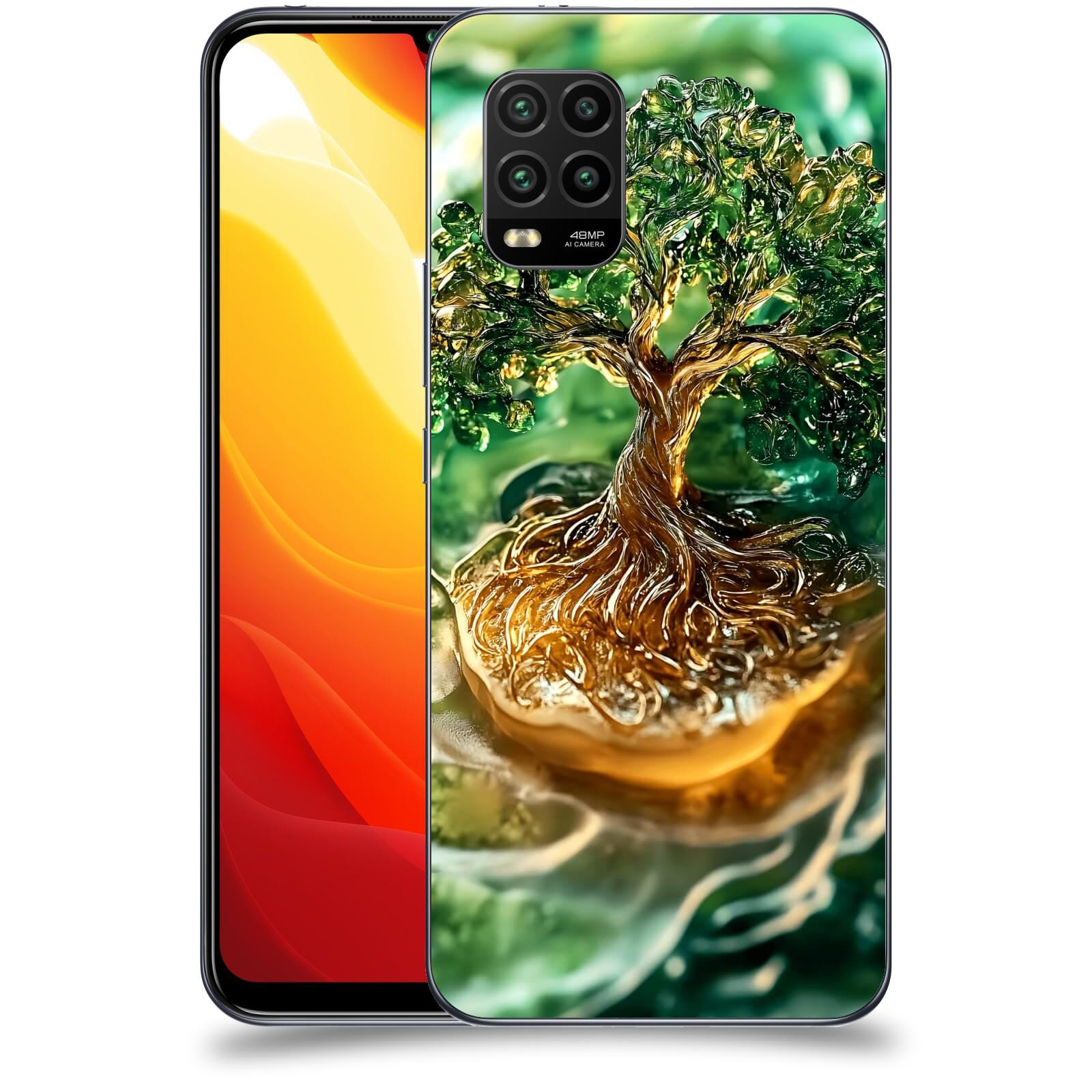 ACOVER Kryt na mobil Xiaomi Mi 10 Lite - Golden Moss III