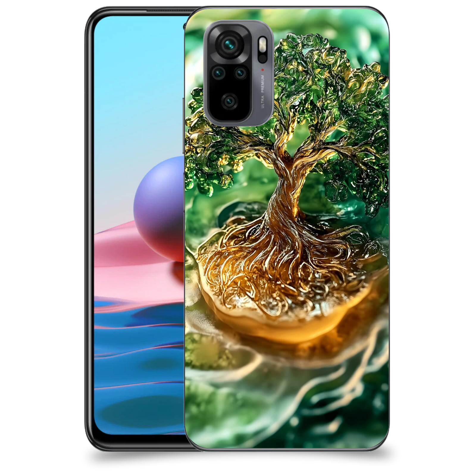 ACOVER Kryt na mobil Xiaomi Redmi Note 10 - Golden Moss III