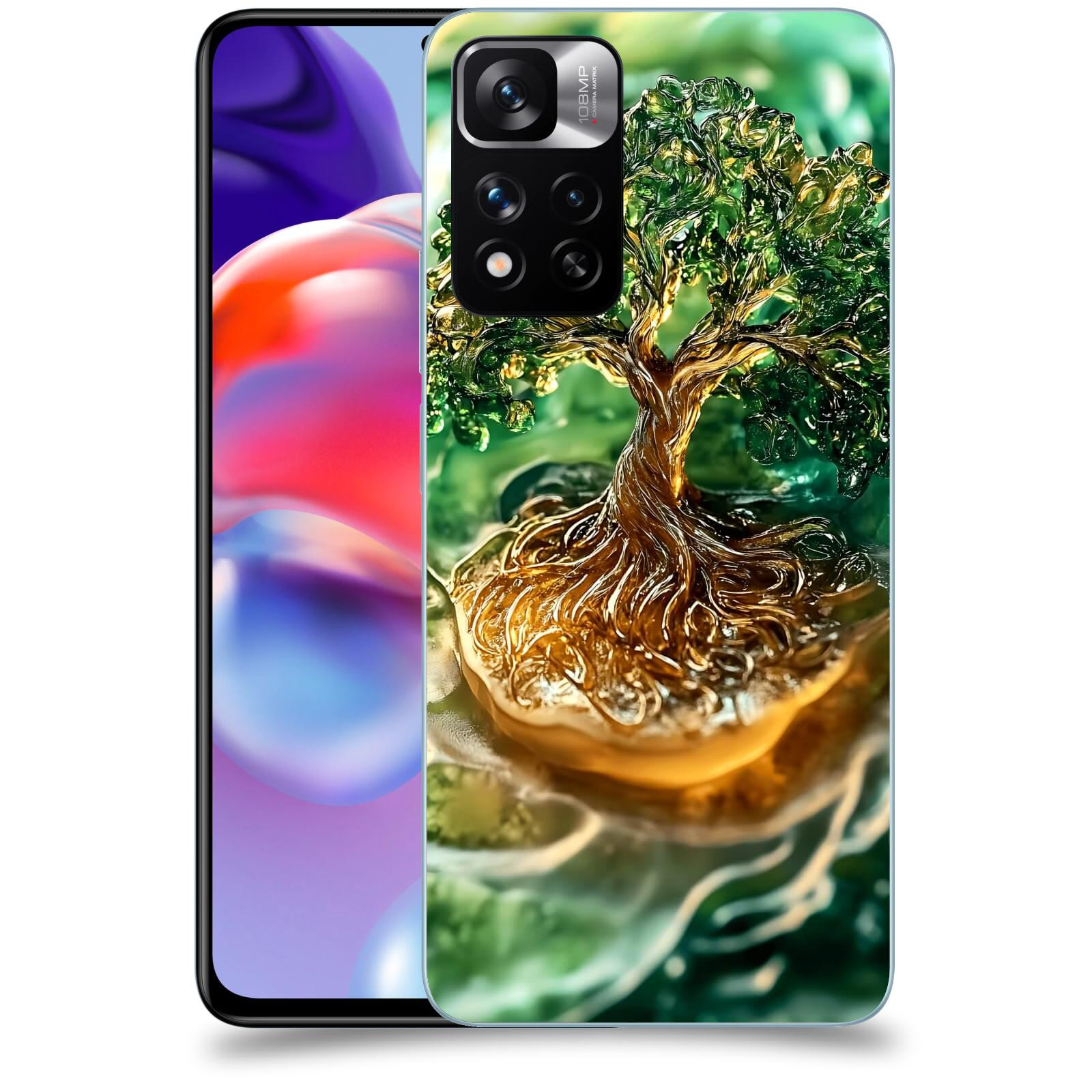 ACOVER Kryt na mobil Xiaomi Redmi Note 11 Pro+ 5G - Golden Moss III