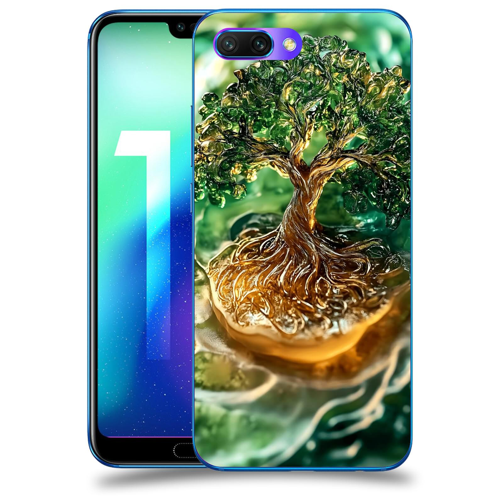 ACOVER Kryt na mobil Honor 10 - Golden Moss III