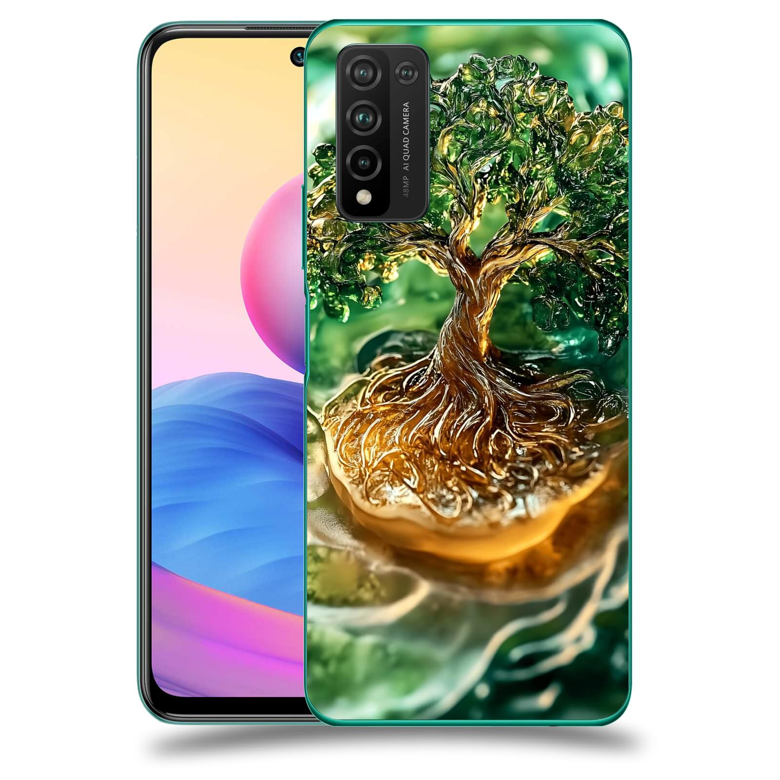 ACOVER Kryt na mobil Honor 10X Lite - Golden Moss III