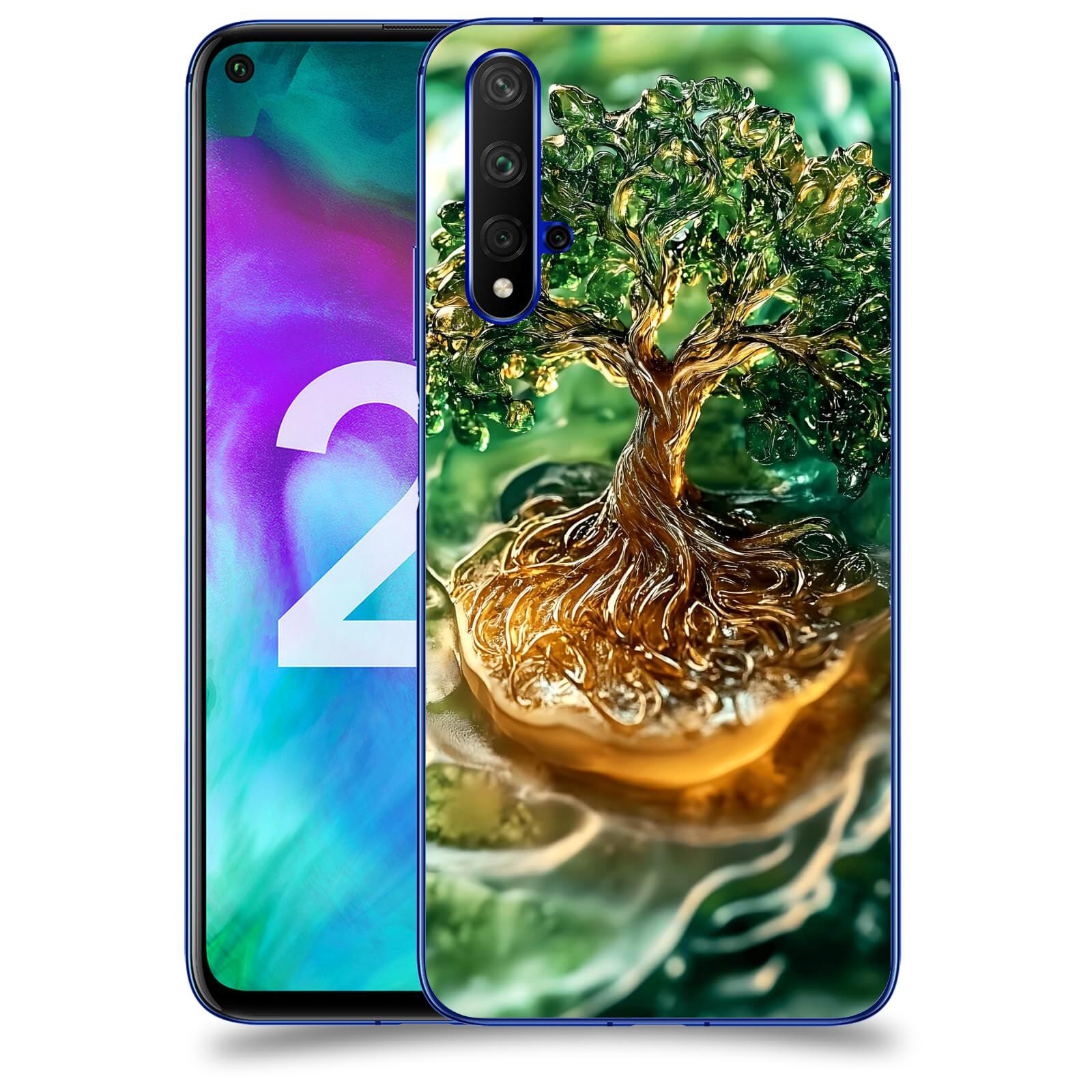 ACOVER Kryt na mobil Honor 20 - Golden Moss III