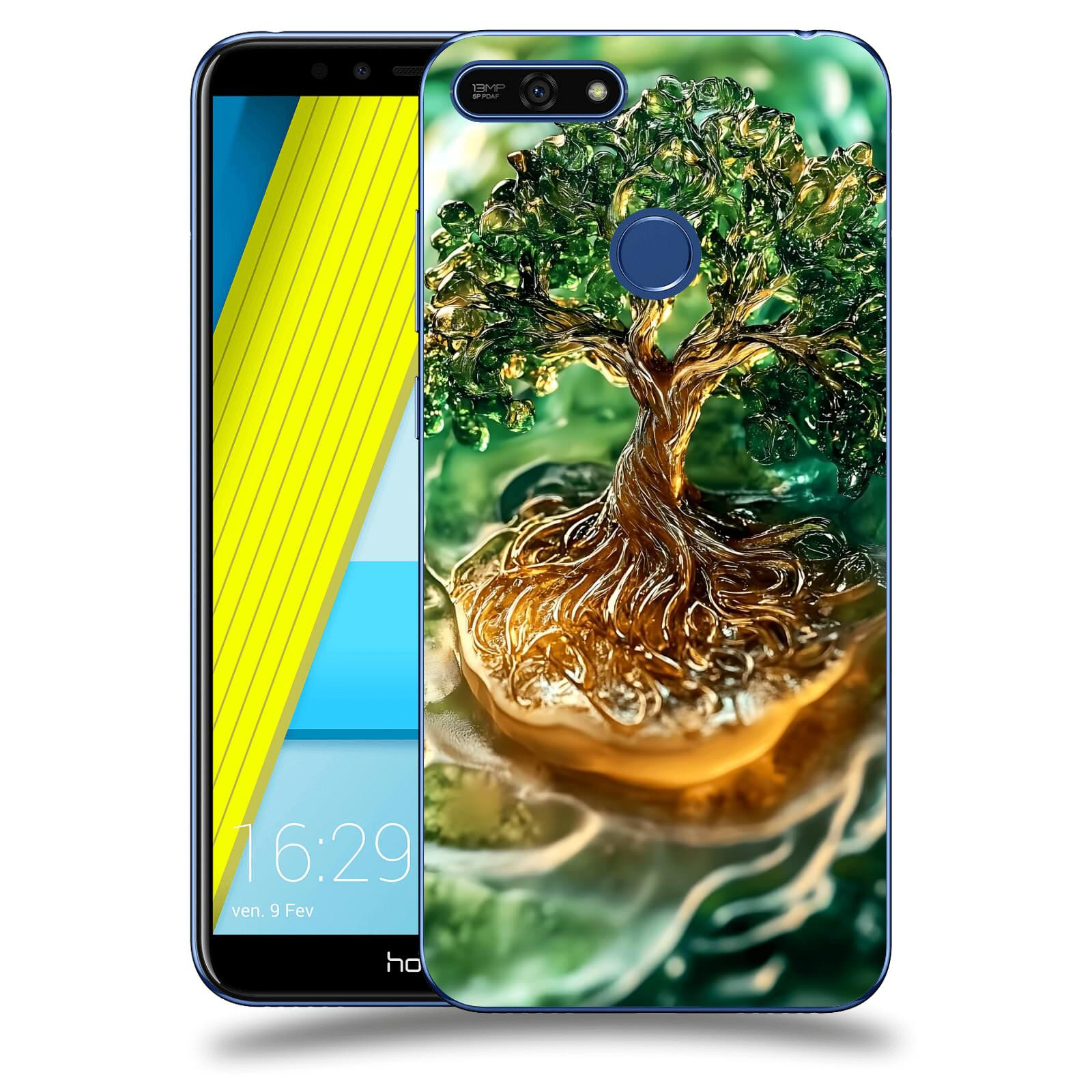 ACOVER Kryt na mobil Honor 7A - Golden Moss III
