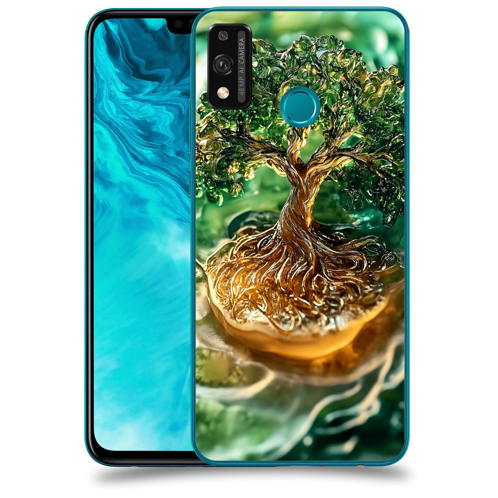 ACOVER Kryt na mobil Honor 9X Lite - Golden Moss III