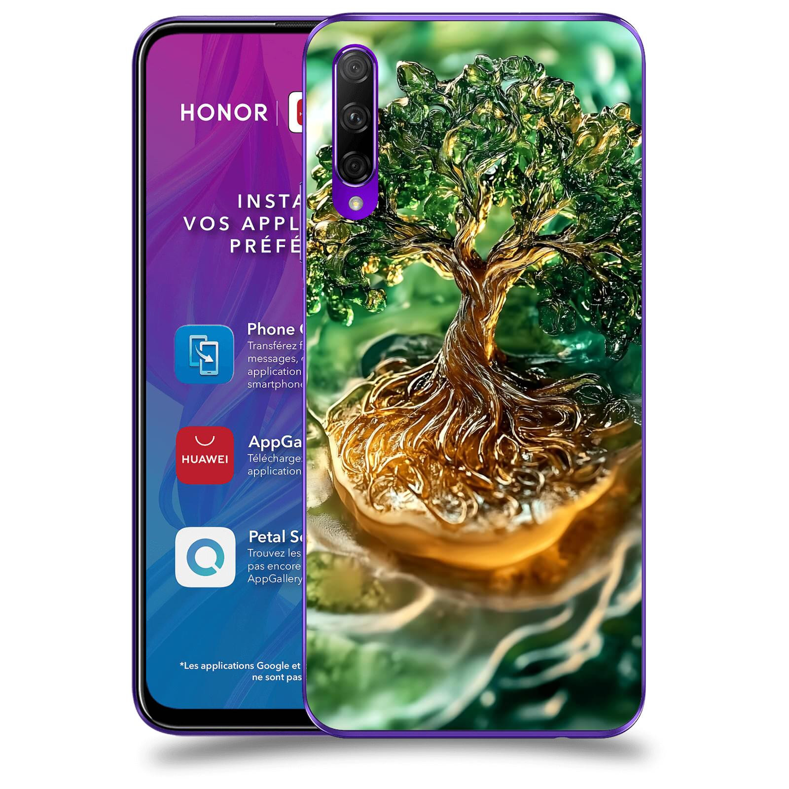 ACOVER Kryt na mobil Honor 9X Pro - Golden Moss III