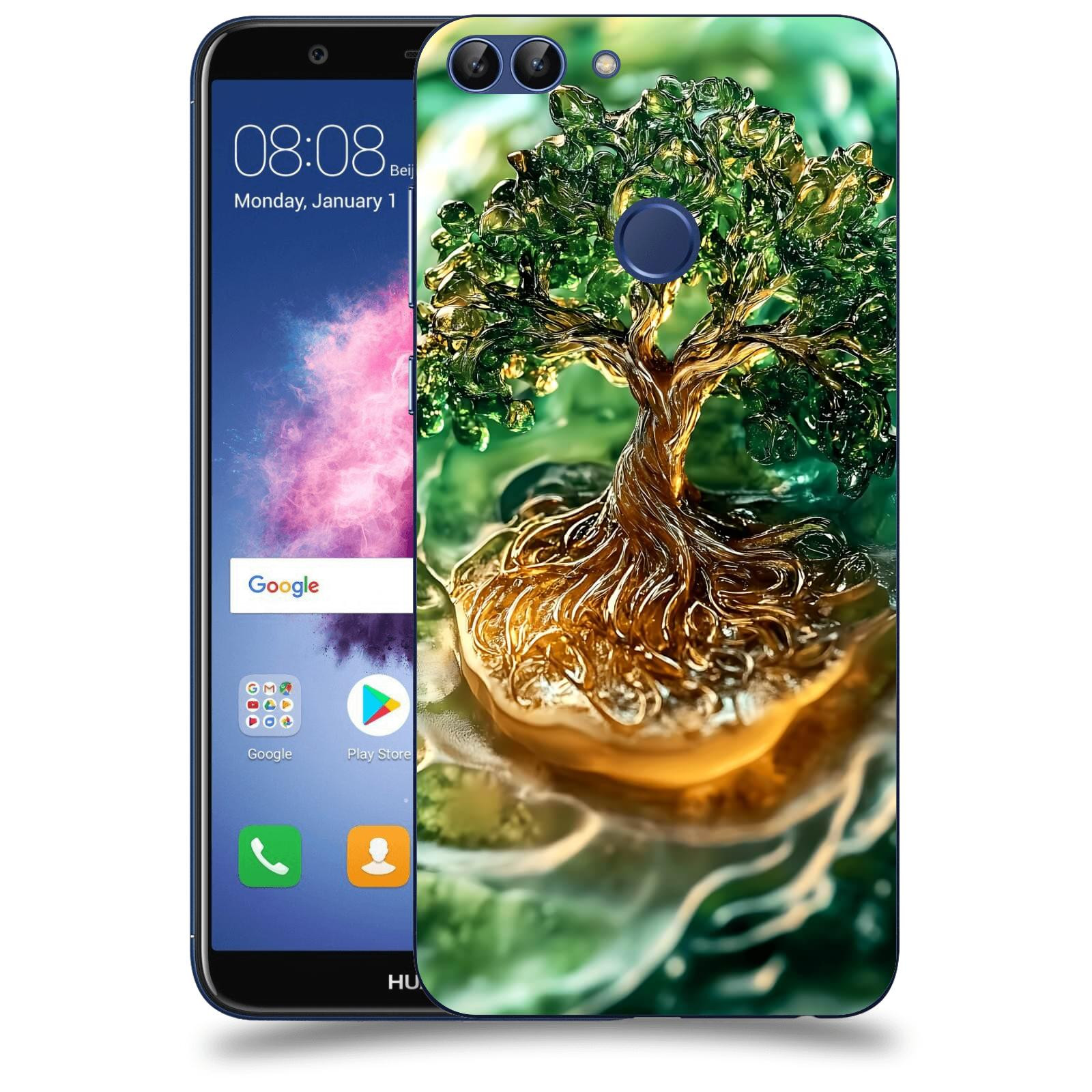 ACOVER Kryt na mobil Huawei P Smart - Golden Moss III