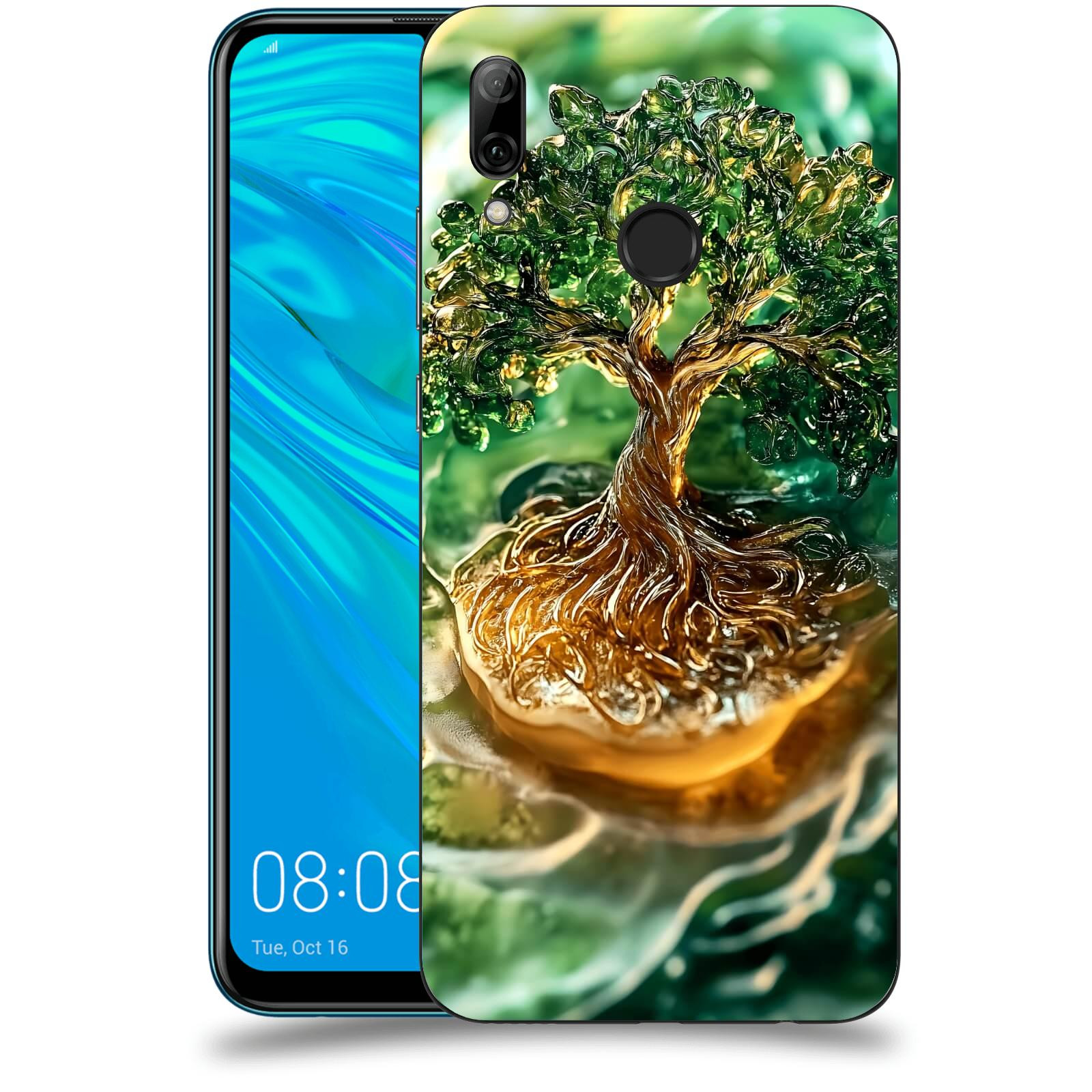 ACOVER Kryt na mobil Huawei P Smart 2019 - Golden Moss III